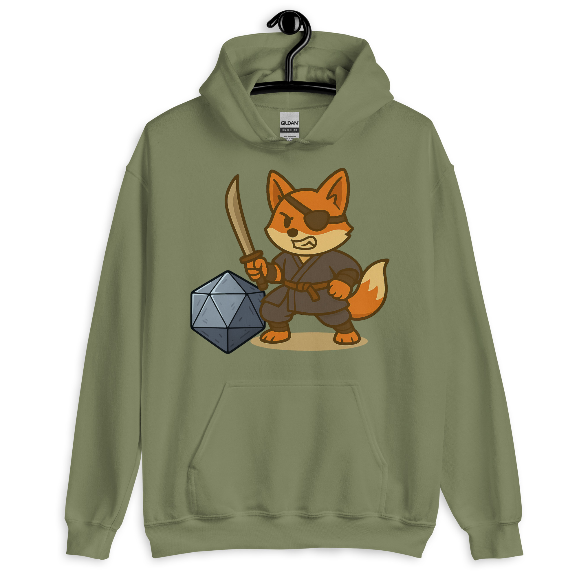 Dicefox Ronin - DTF-Unisex-Kapuzenpullover – Bild 15