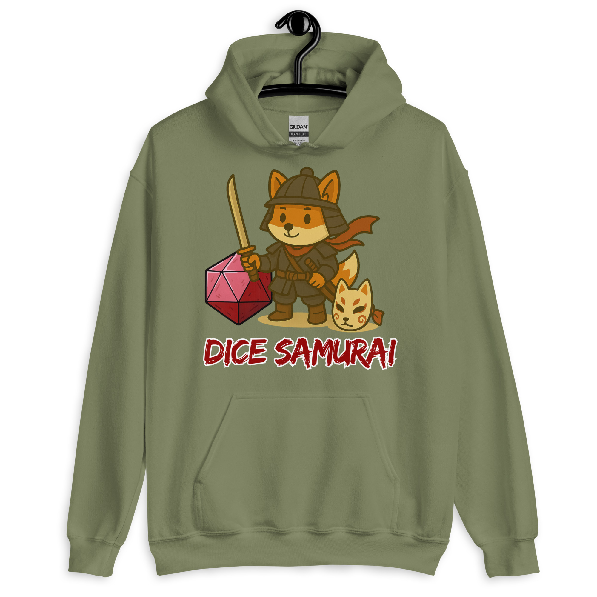 Dice Samurai - DTF-Unisex-Kapuzenpullover – Bild 16