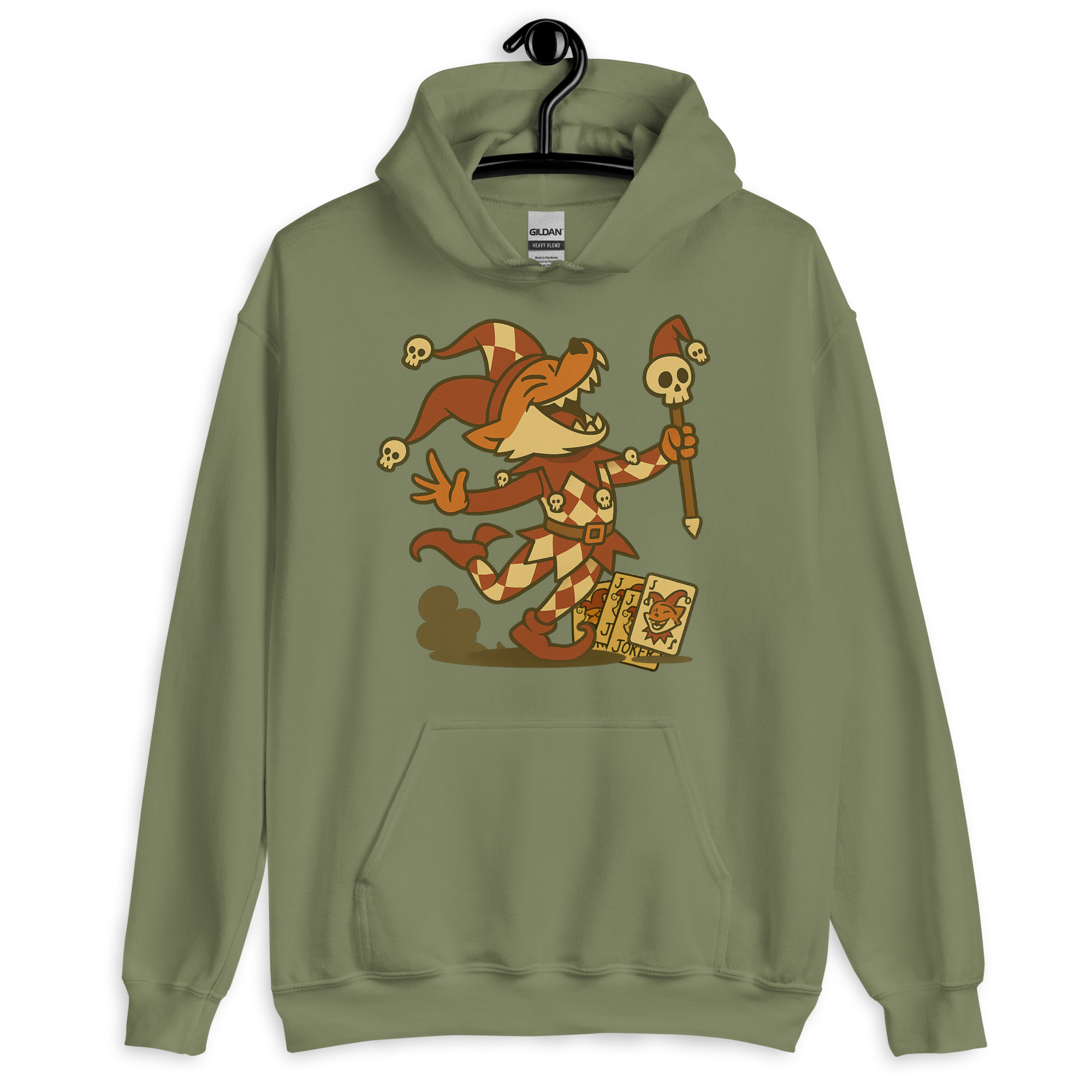 Fox Trickser - DTF-Unisex-Kapuzenpullover – Bild 16