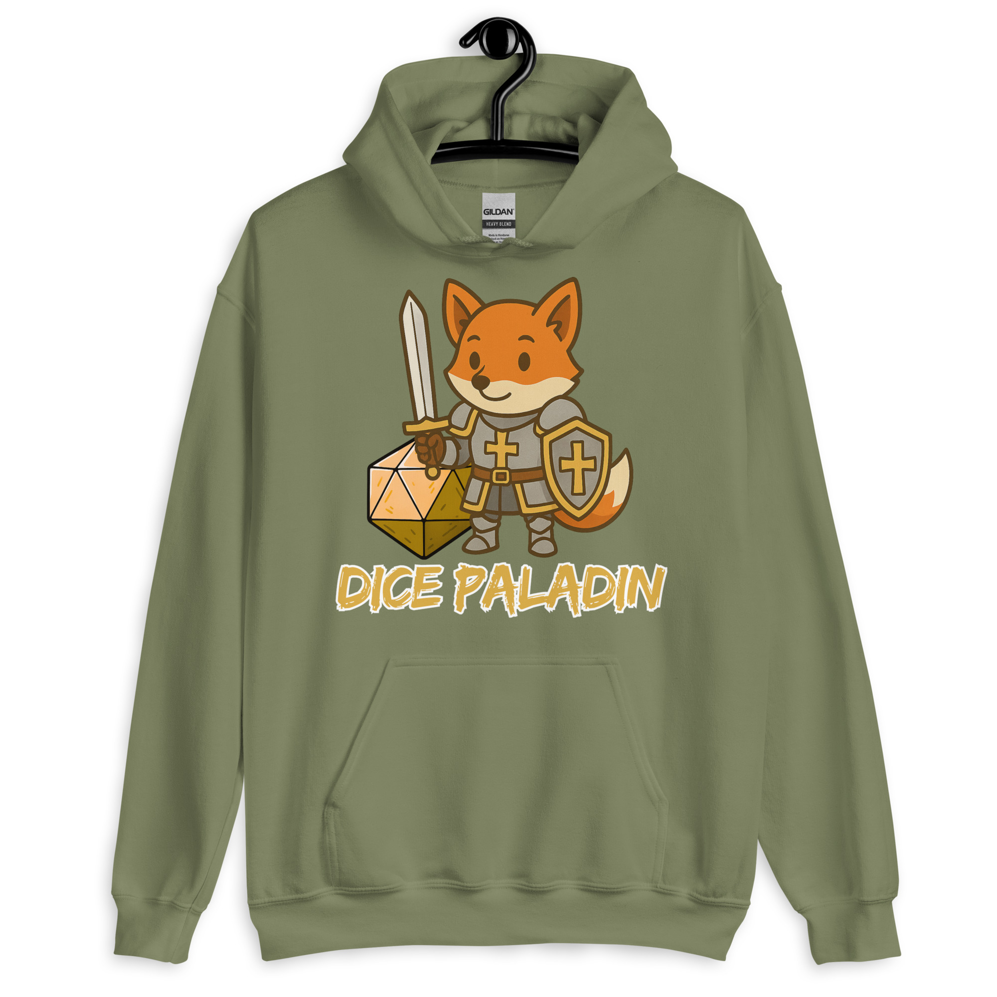 Dice Paladin - DTF-Unisex-Kapuzenpullover – Bild 16