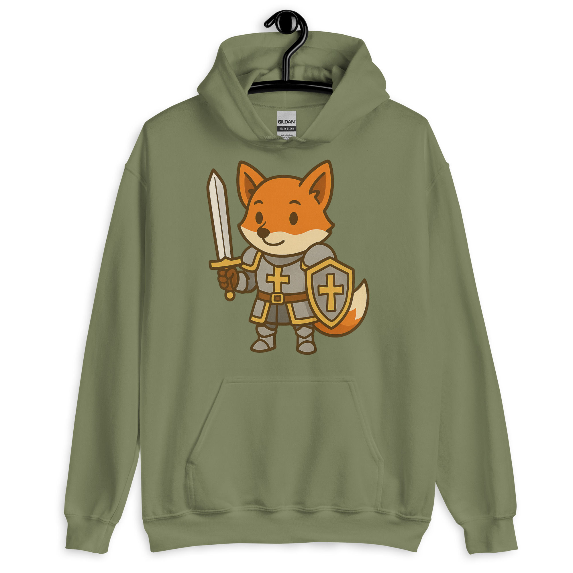 Fox Paladin - DTF-Unisex-Kapuzenpullover – Bild 16