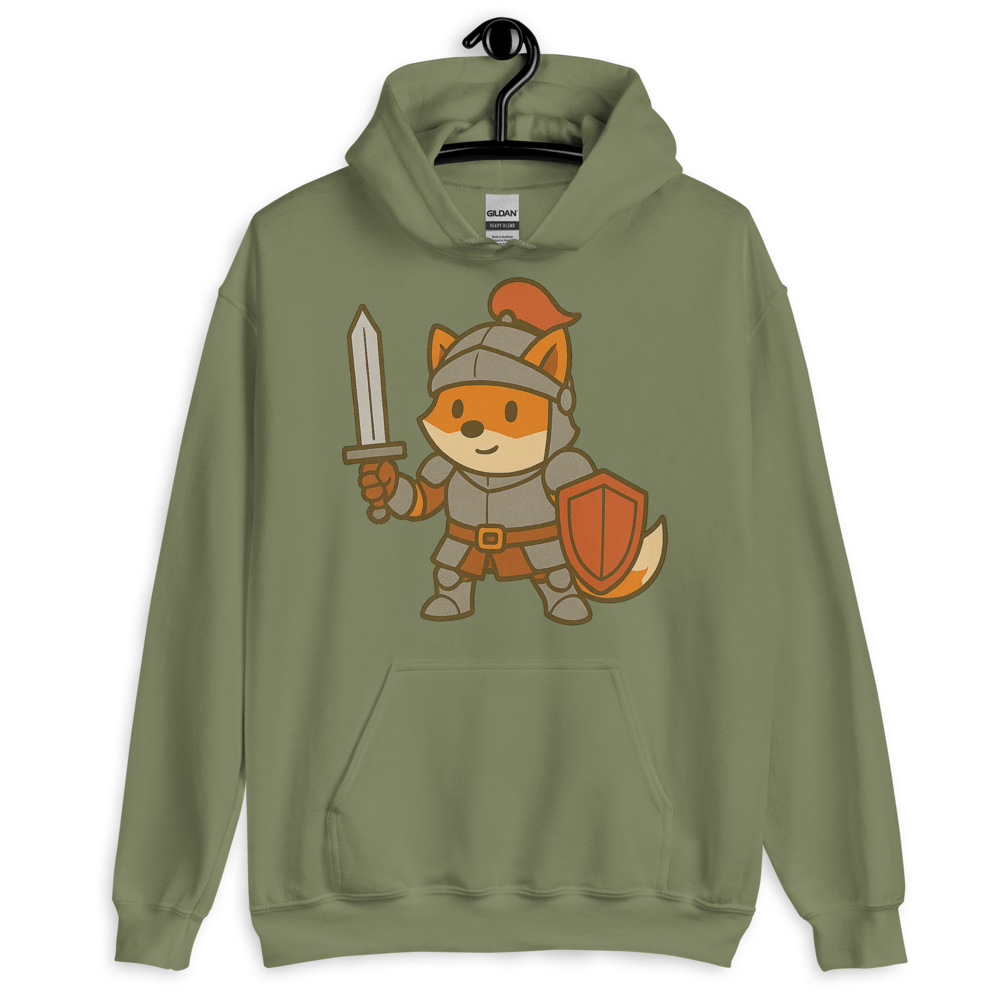 Fox Knight - DTF-Unisex-Kapuzenpullover – Bild 16