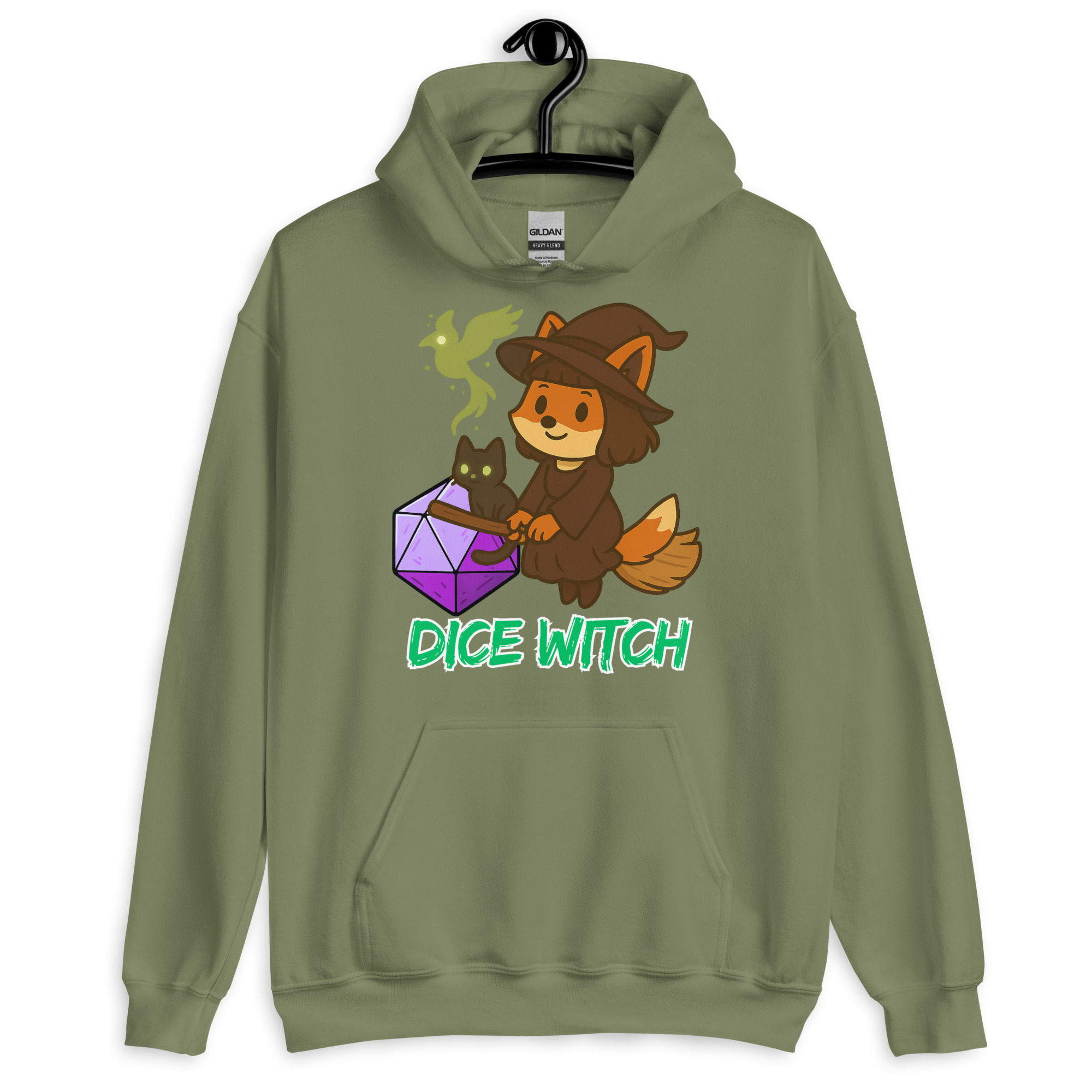 Dice Witch - DTF-Unisex-Kapuzenpullover – Bild 16