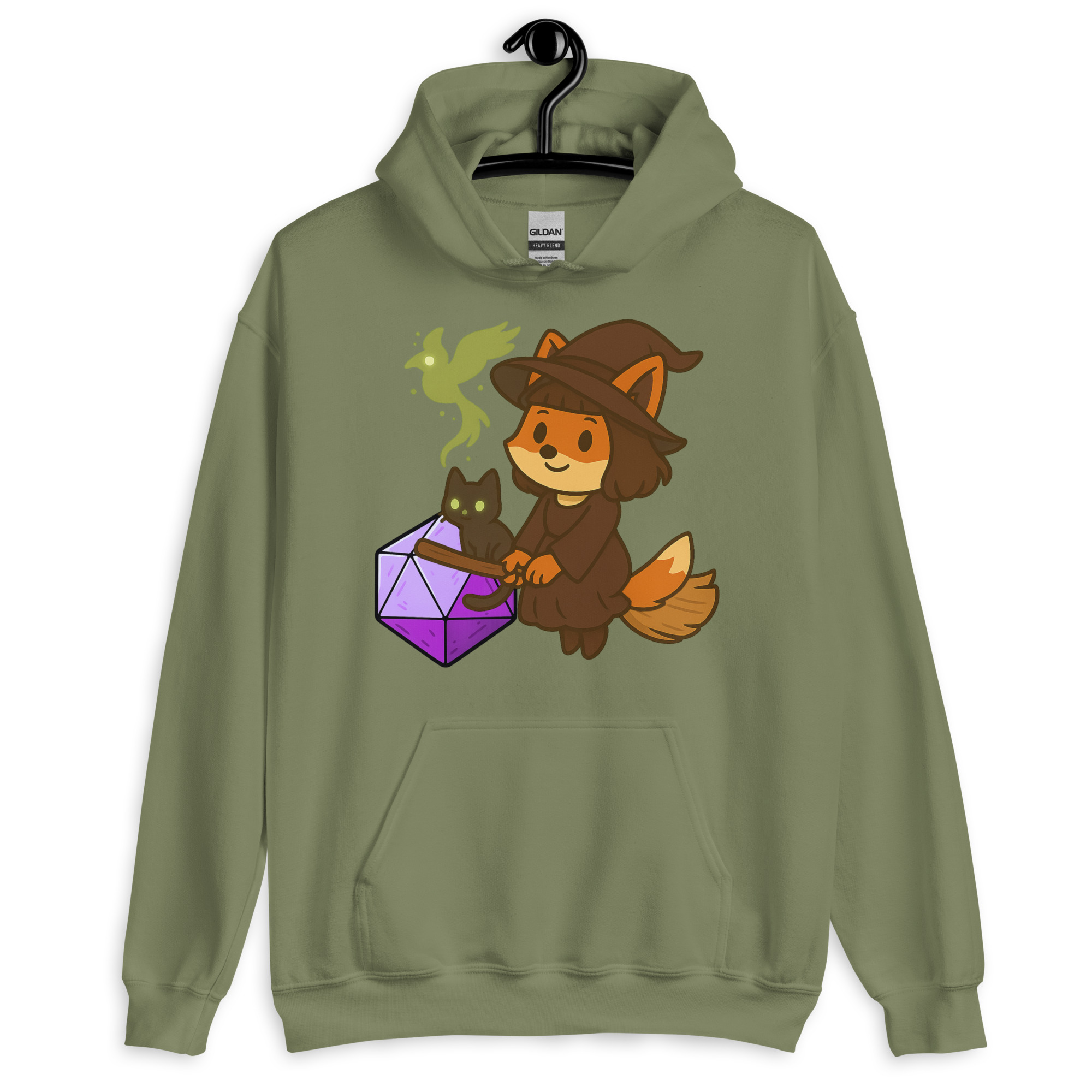 Dicefox Witch - DTF-Unisex-Kapuzenpullover – Bild 16
