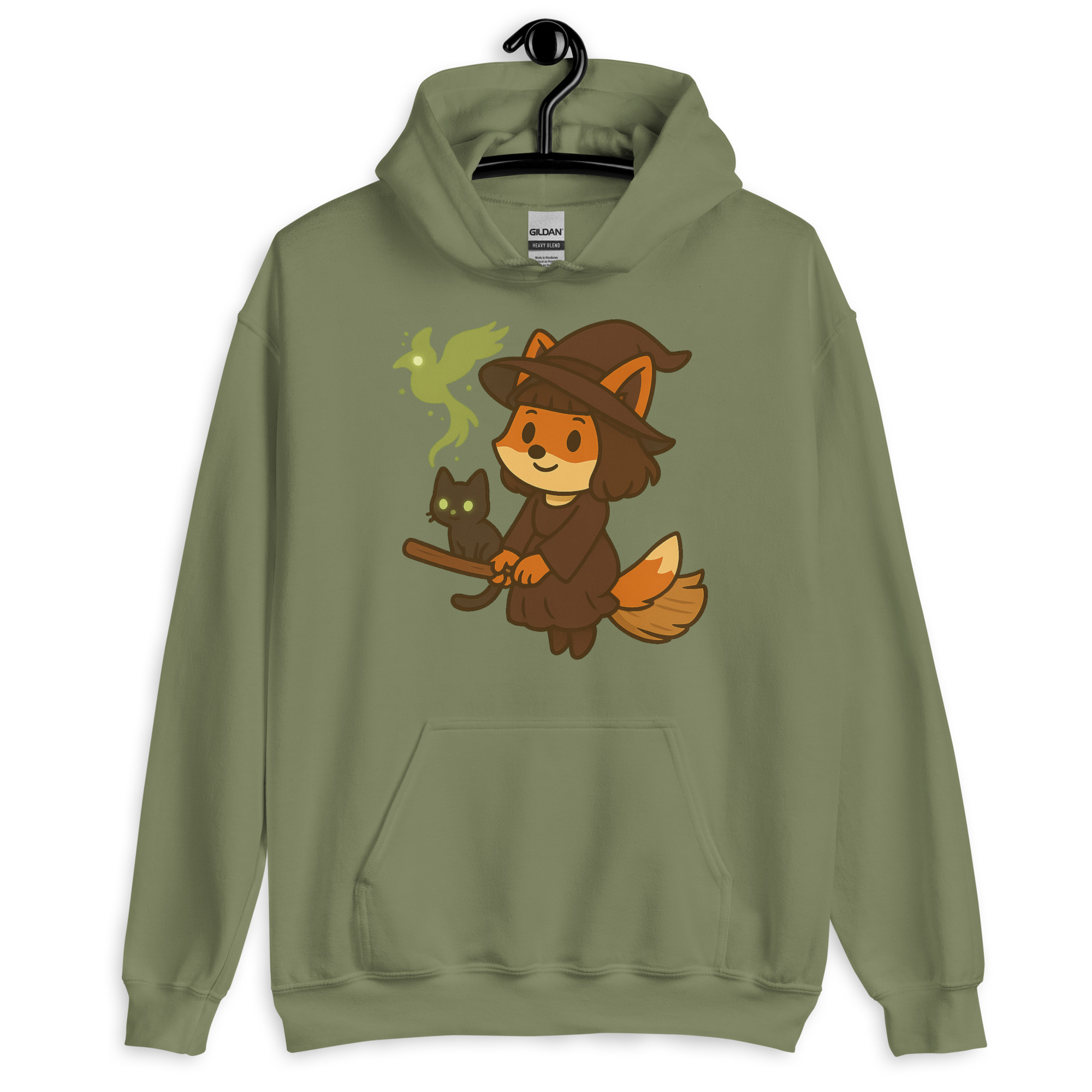 Fox Witch - DTF-Unisex-Kapuzenpullover – Bild 16