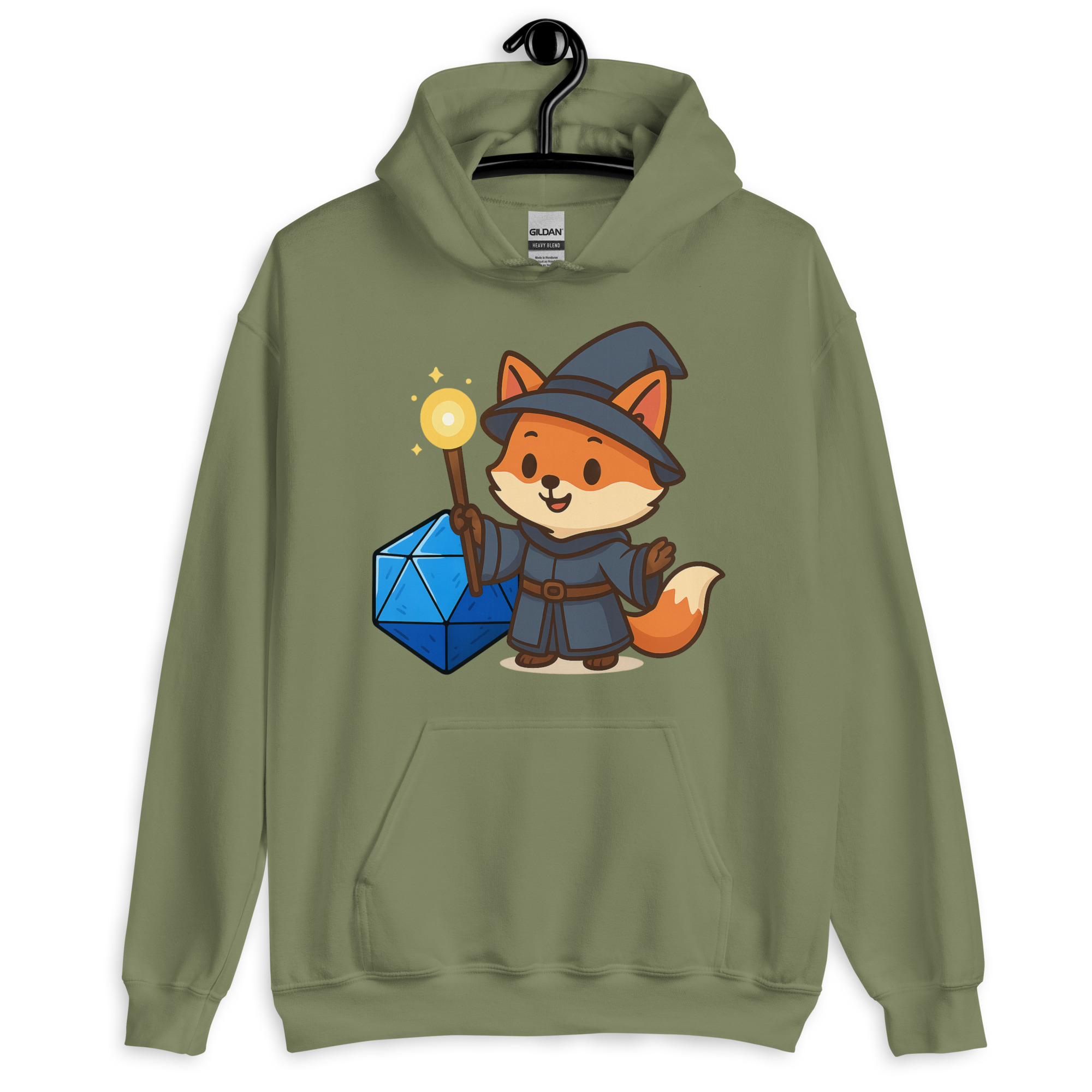 Dicefox Wizard - DTF-Unisex-Kapuzenpullover – Bild 16