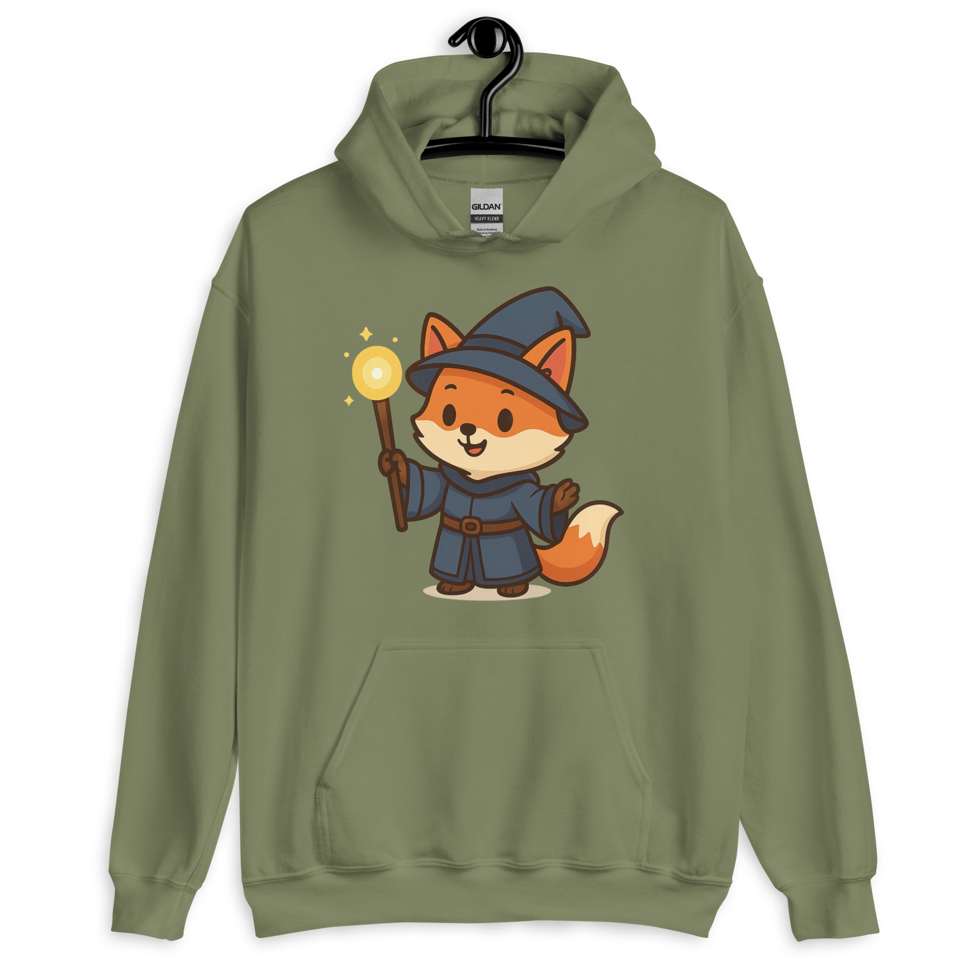 Fox Wizard - DTF-Unisex-Kapuzenpullover – Bild 16