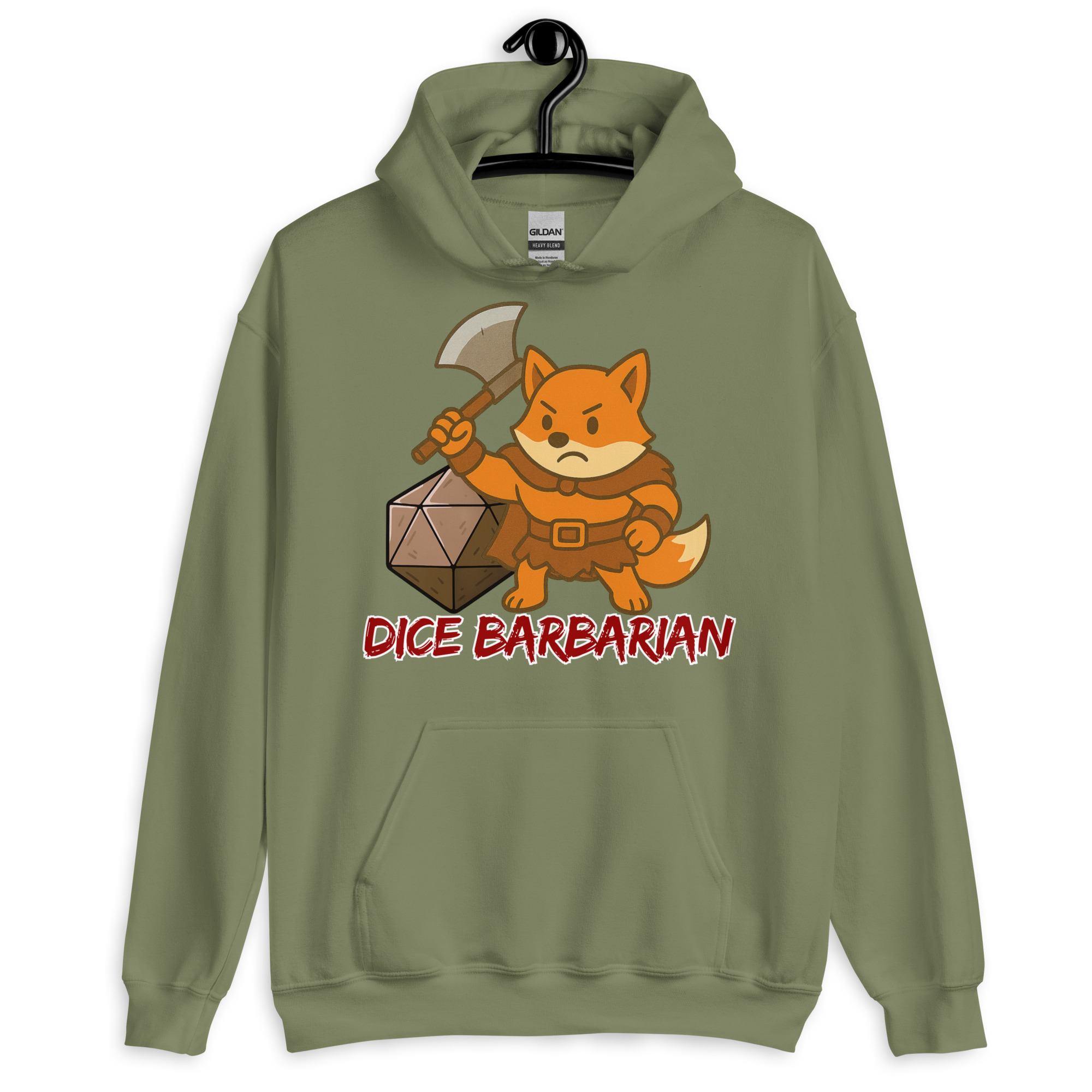 Dice Barbarian - DTF-Unisex-Kapuzenpullover – Bild 16