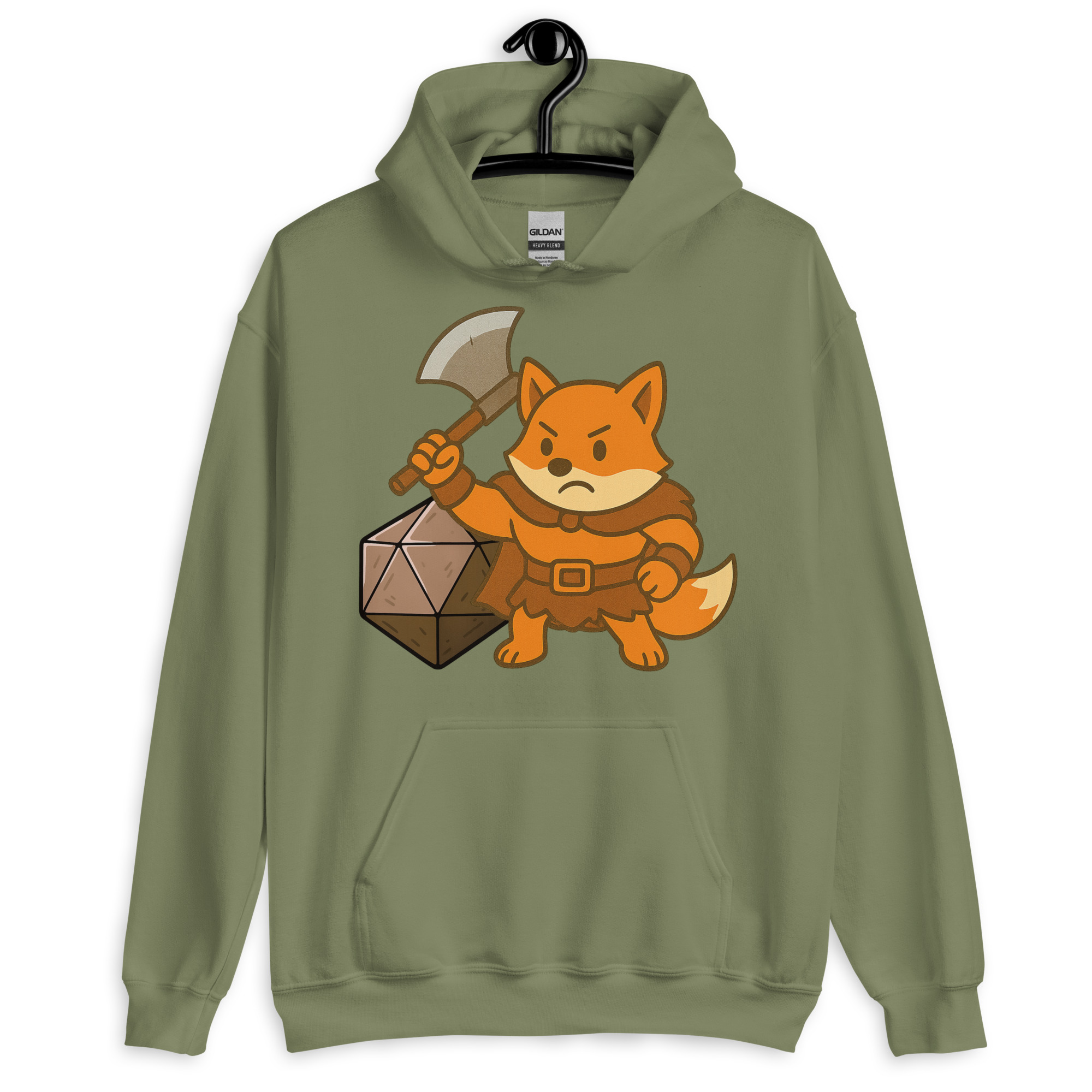 Dicefox Barbarian - DTF-Unisex-Kapuzenpullover – Bild 16