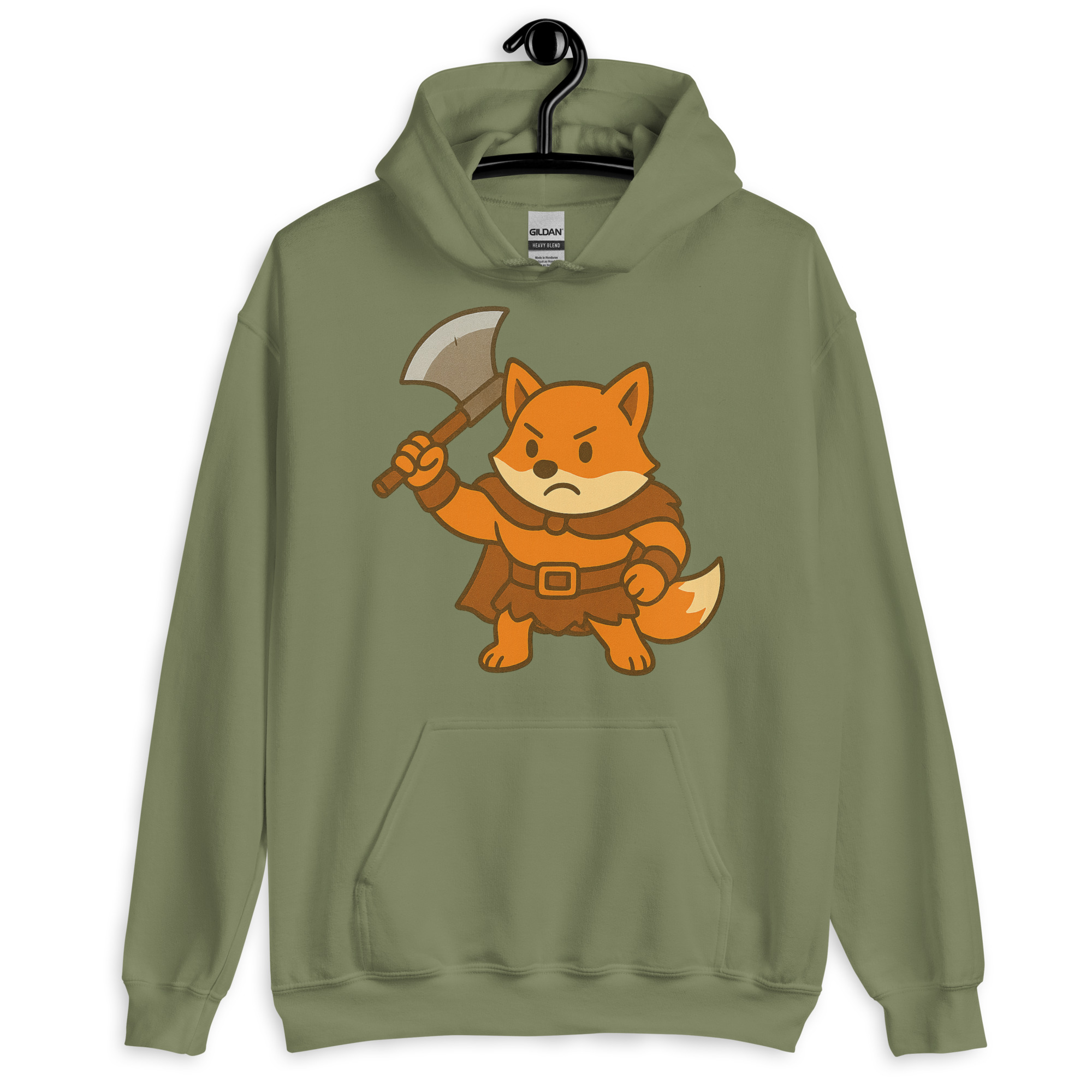 Fox Barbarian - DTF-Unisex-Kapuzenpullover – Bild 16