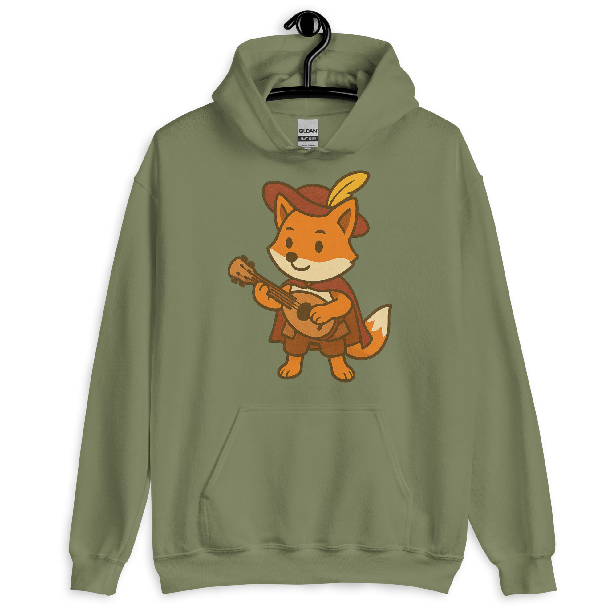 Fox Bard - DTF-Unisex-Kapuzenpullover – Bild 16