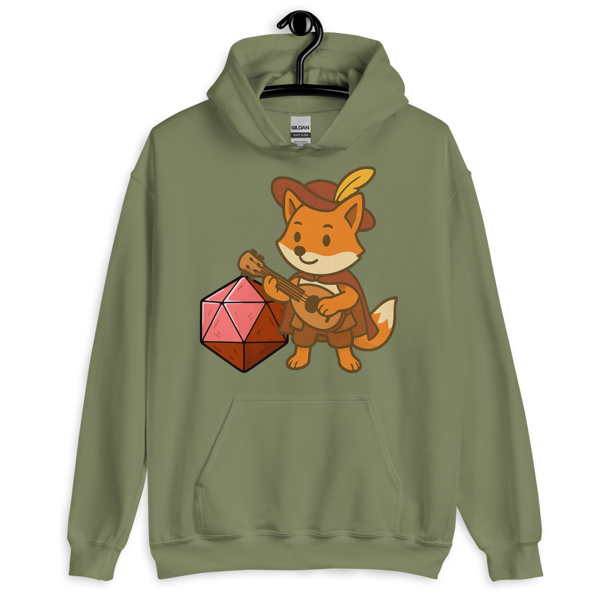 Dicefox Bard - DTF-Unisex-Kapuzenpullover – Bild 16