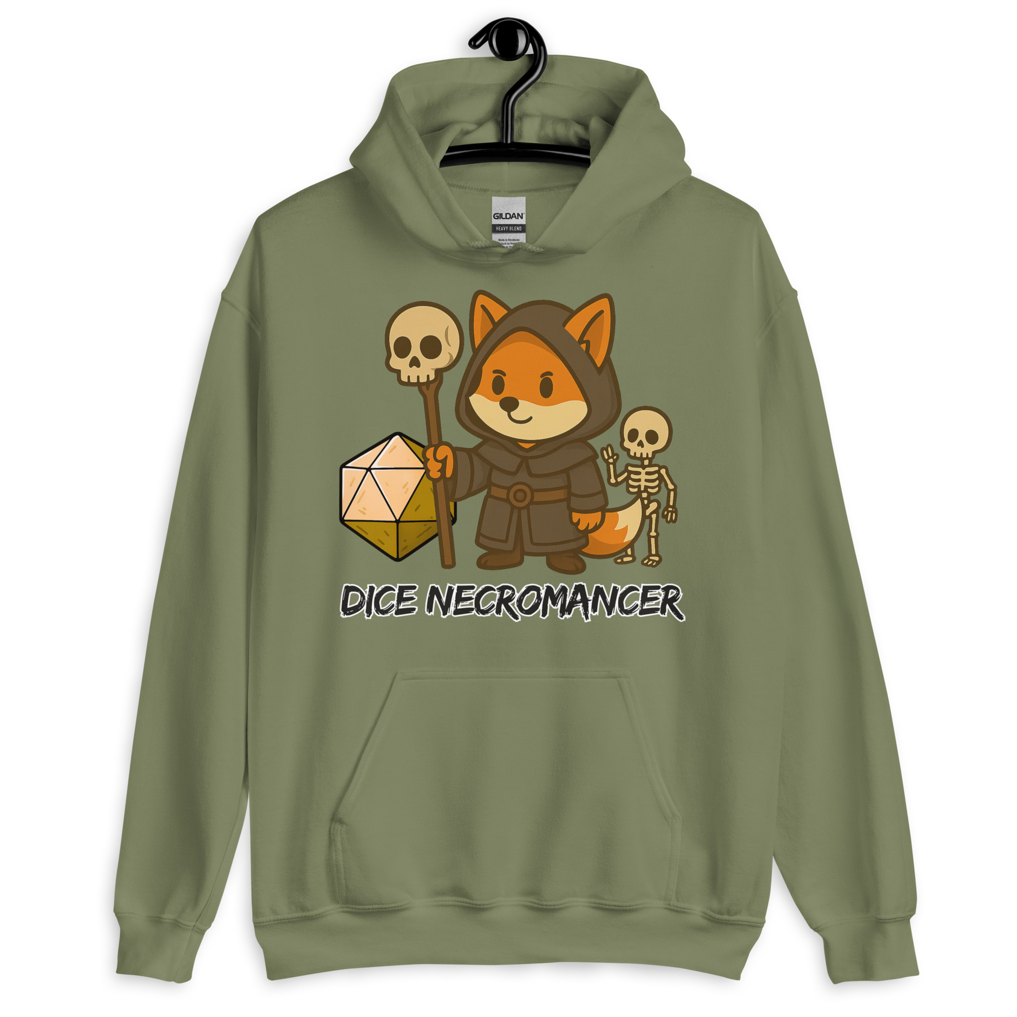 Dice Necromancer - DTF-Unisex-Kapuzenpullover – Bild 16