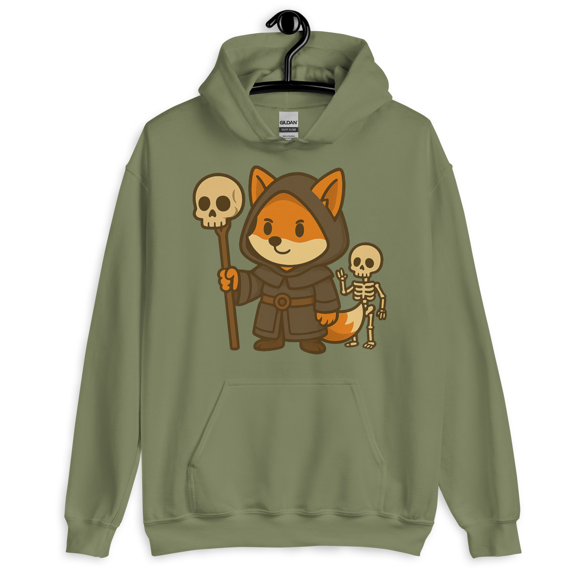 Fox Necromancer - DTF-Unisex-Kapuzenpullover – Bild 16