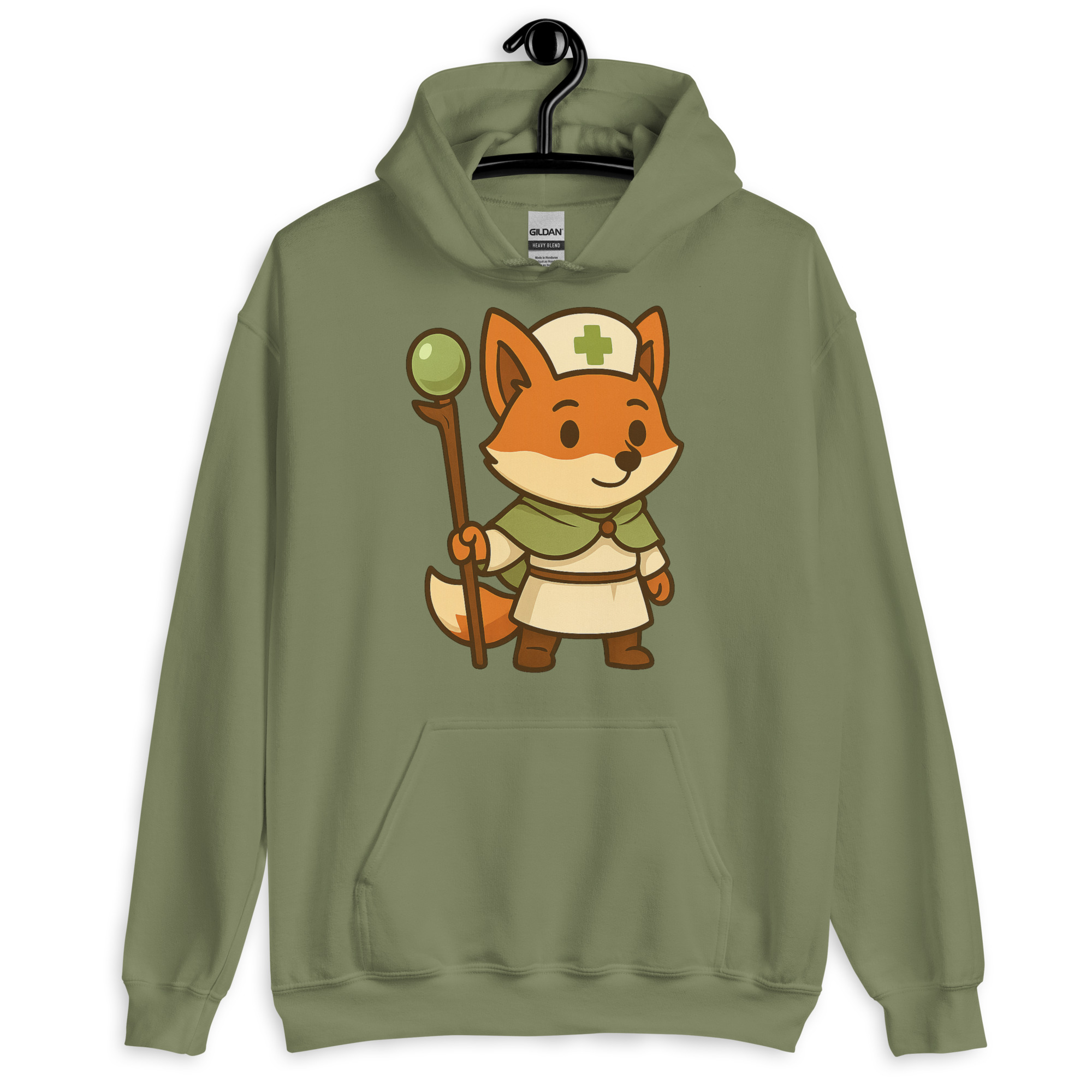 Fox Cleric - DTF-Unisex-Kapuzenpullover – Bild 16