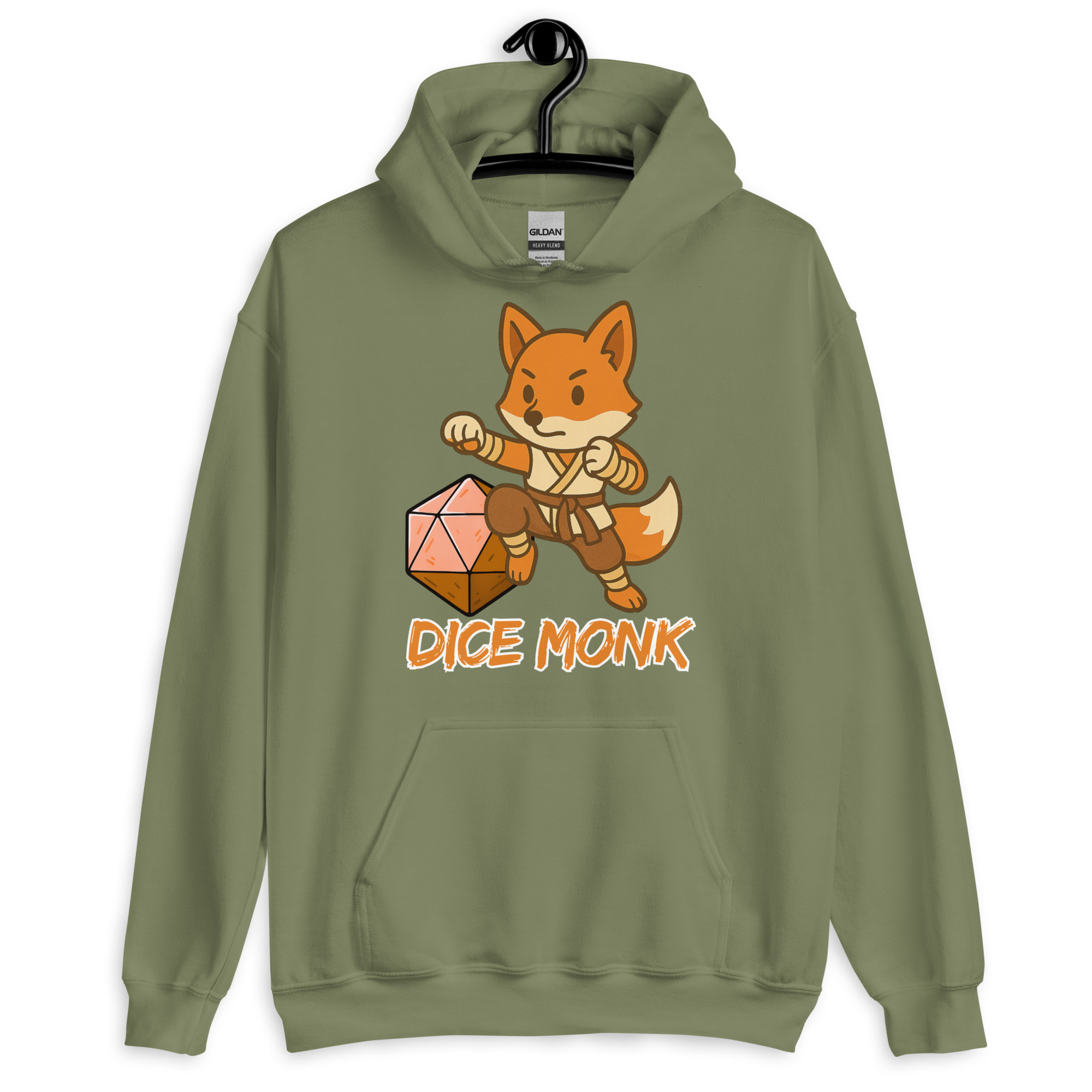 Dice Monk - DTF-Unisex-Kapuzenpullover – Bild 16