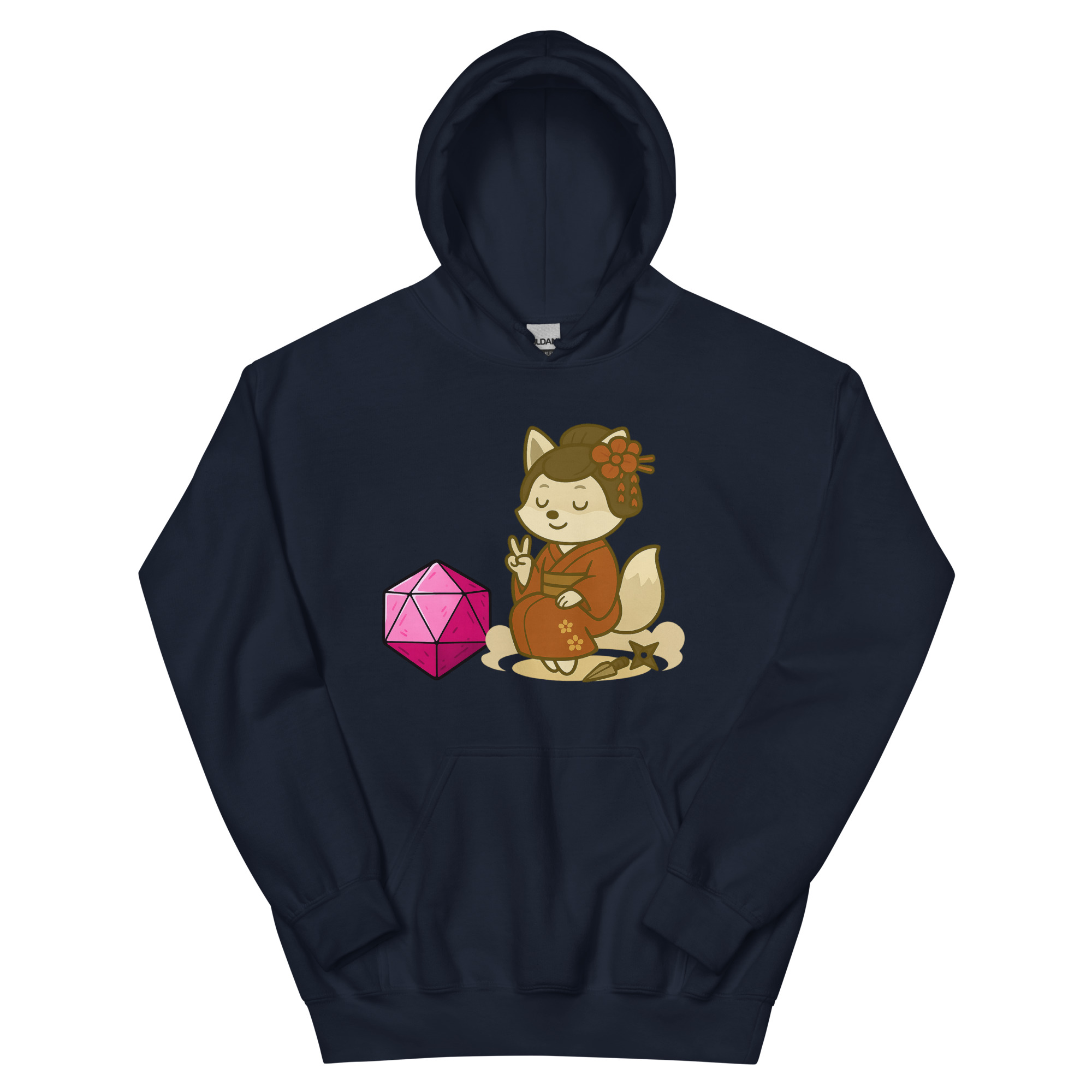 Dicefox Konoishi - DTF-Unisex-Kapuzenpullover – Bild 3