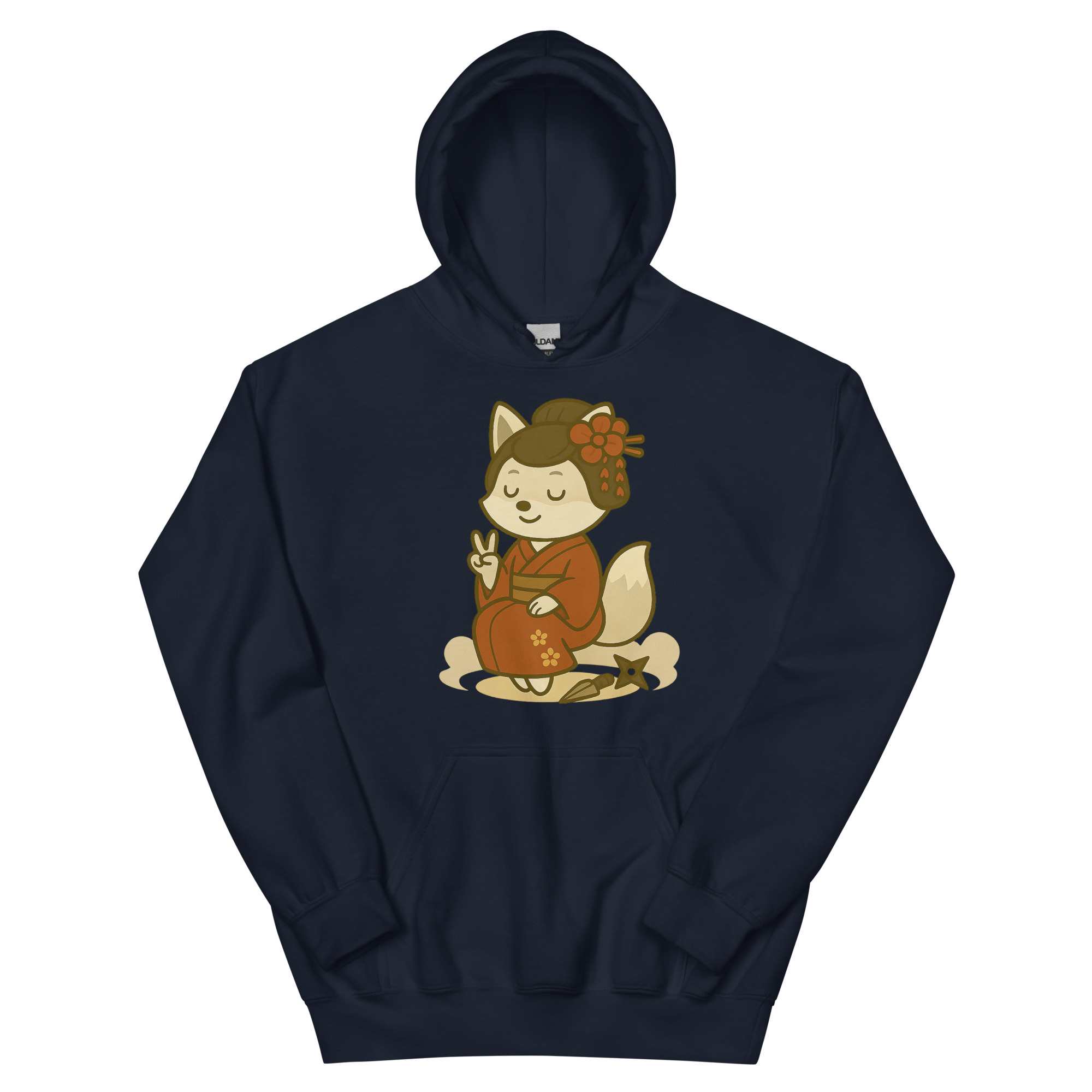 Fox Kunoishi - DTF-Unisex-Kapuzenpullover – Bild 3