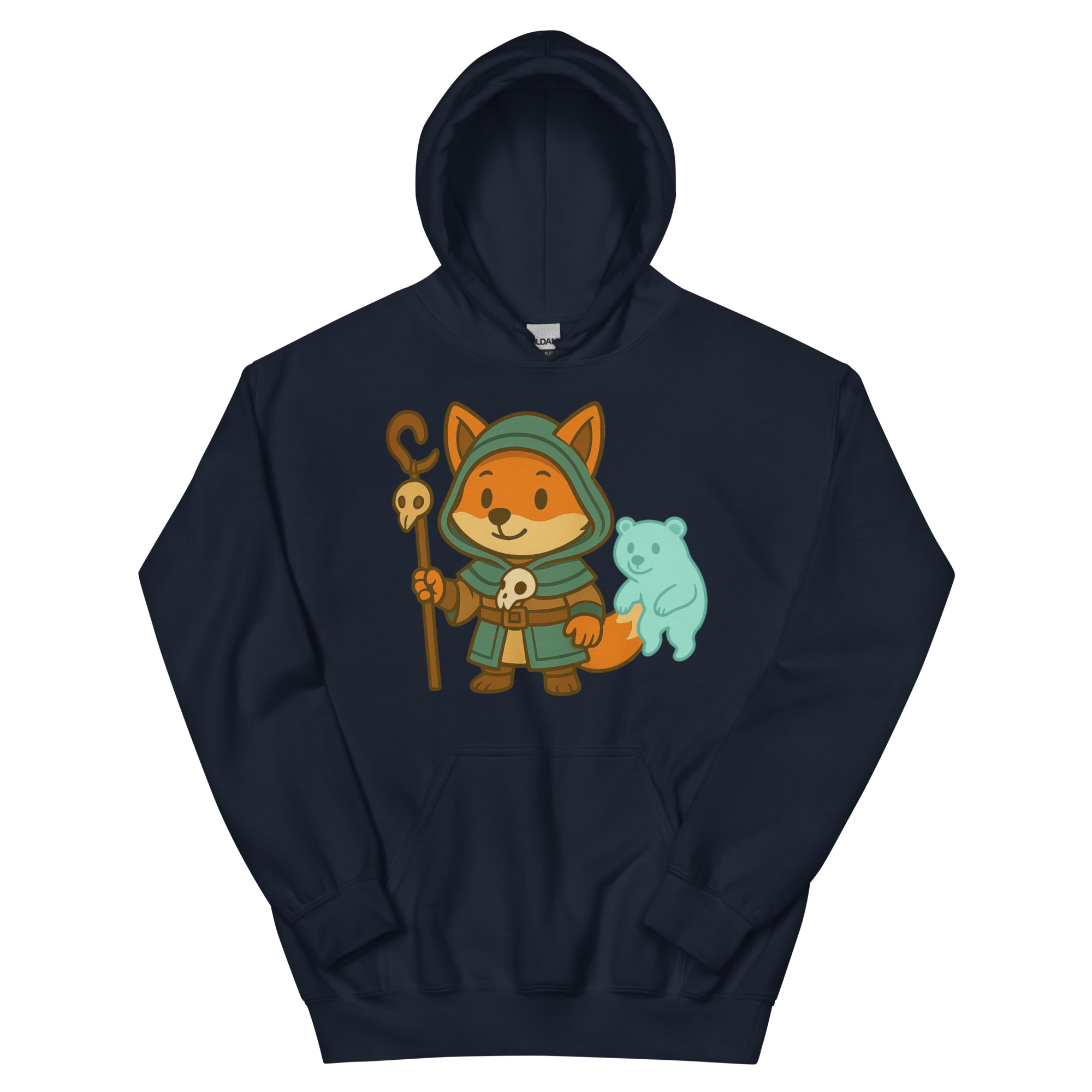 Fox Shaman - DTF-Unisex-Kapuzenpullover – Bild 3