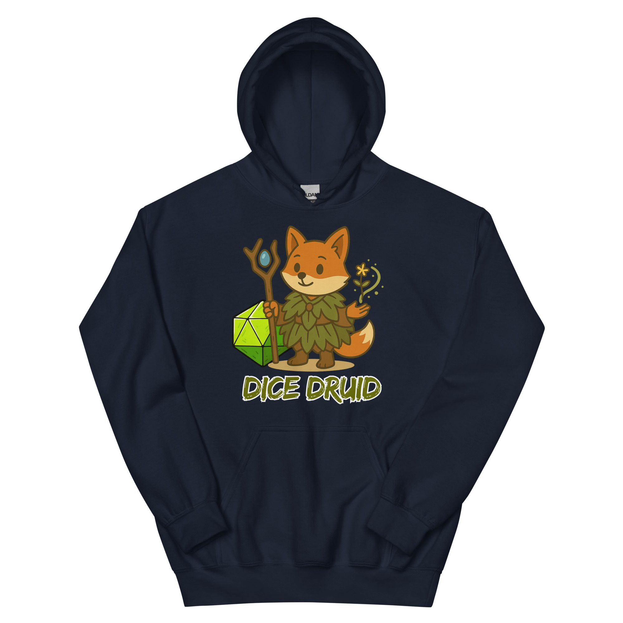 Dice Druid - DTF-Unisex-Kapuzenpullover – Bild 3