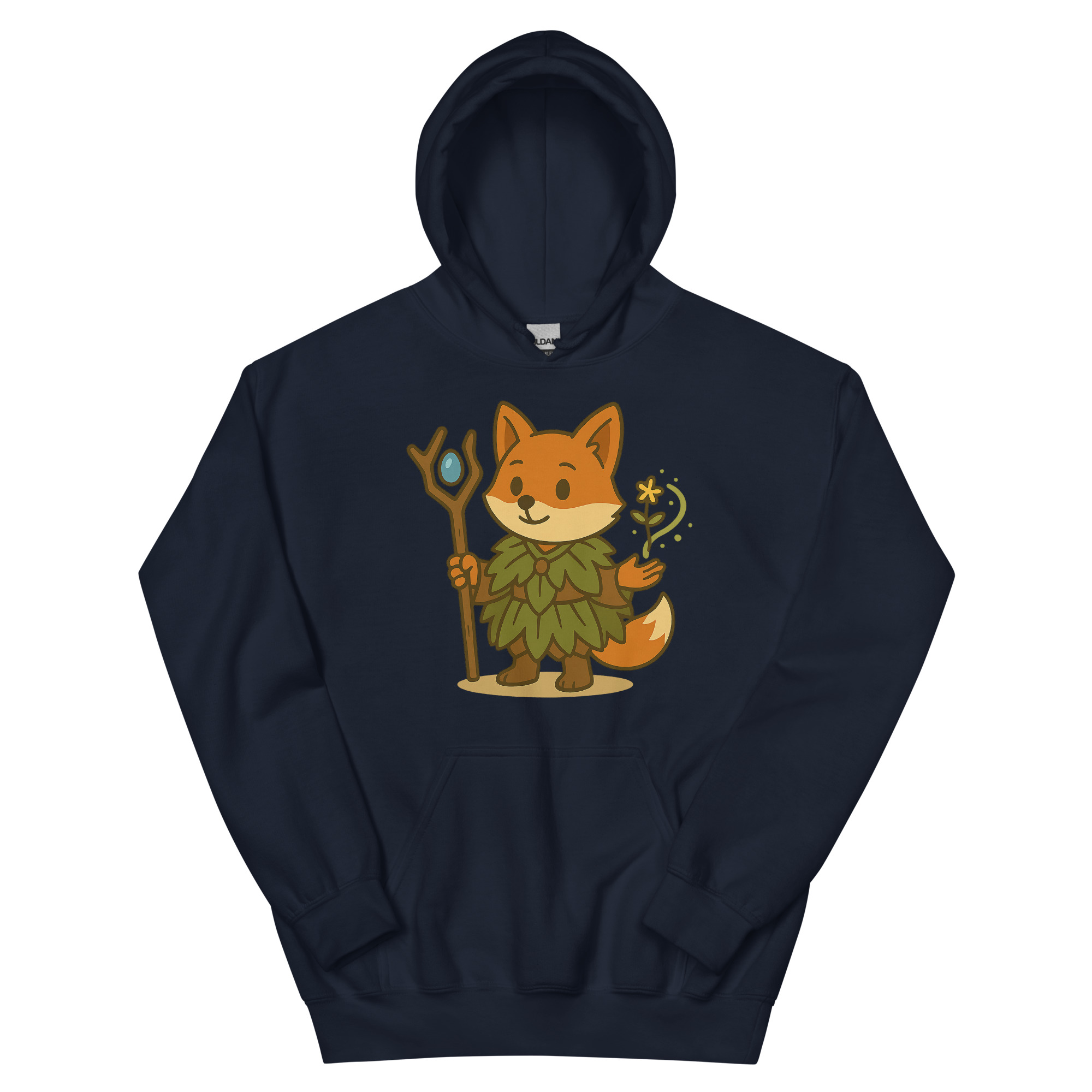 Fox Druid - DTF-Crop-Hoodie – Bild 4