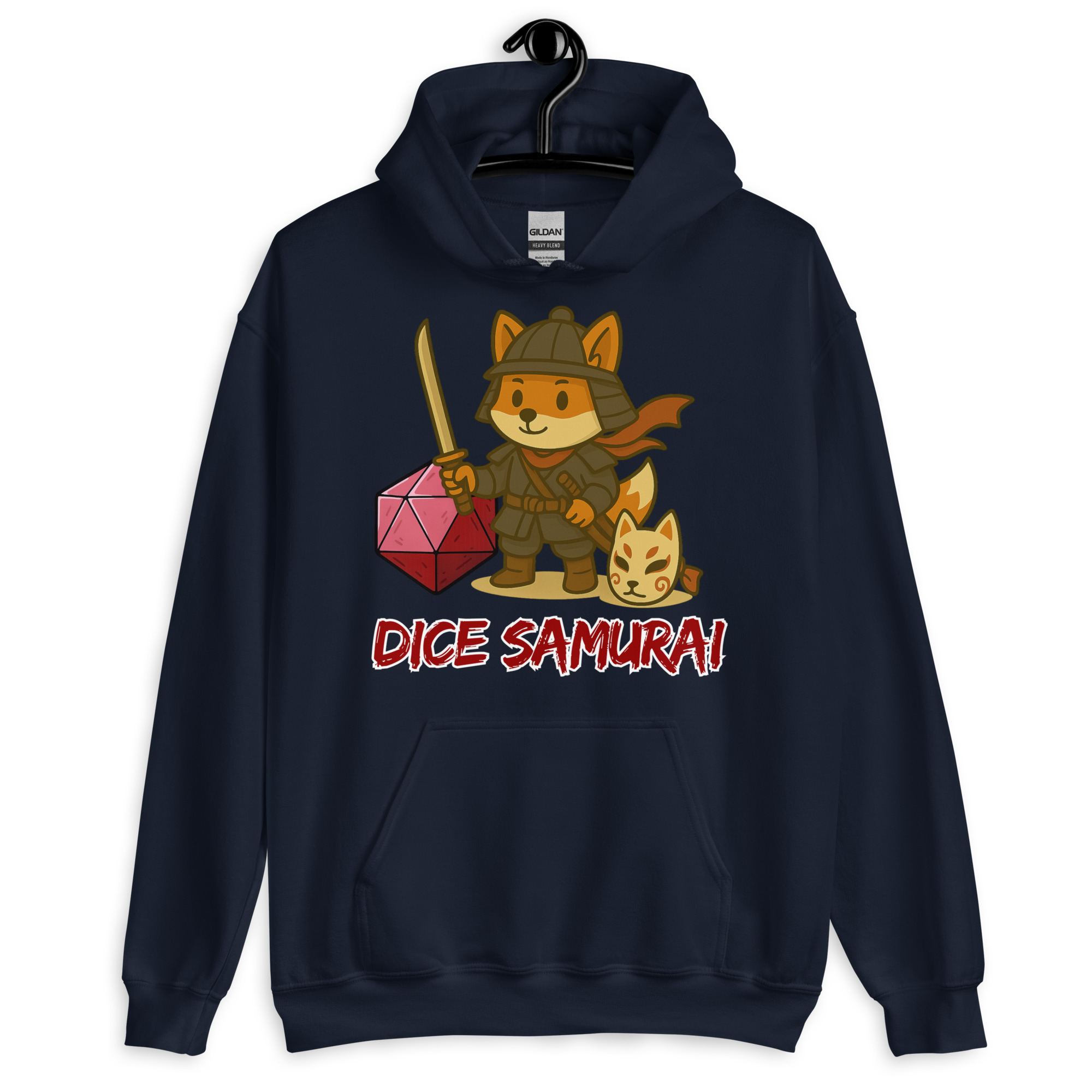 Dice Samurai - DTF-Unisex-Kapuzenpullover – Bild 4