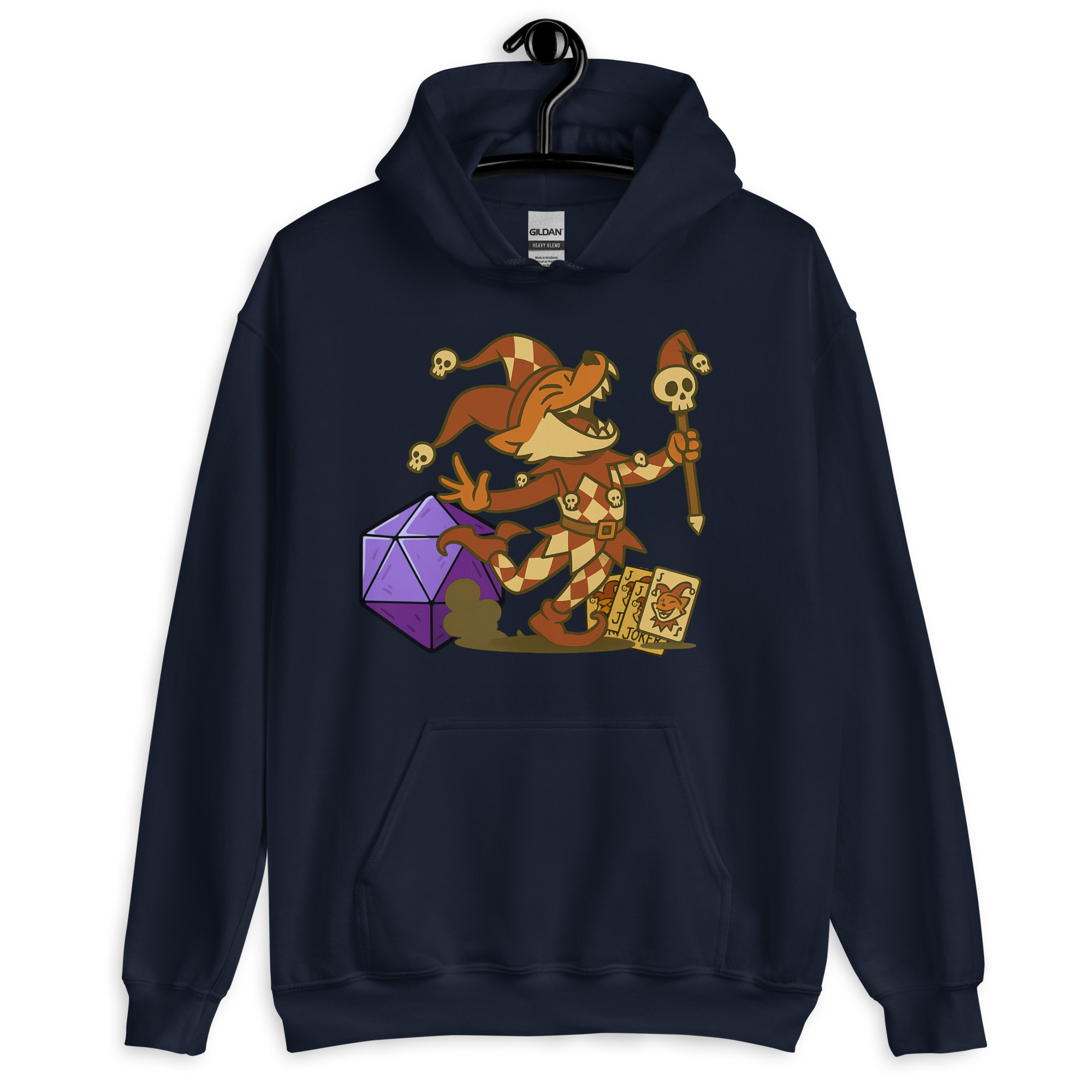 Dicefox Trickser - DTF-Unisex-Kapuzenpullover – Bild 4