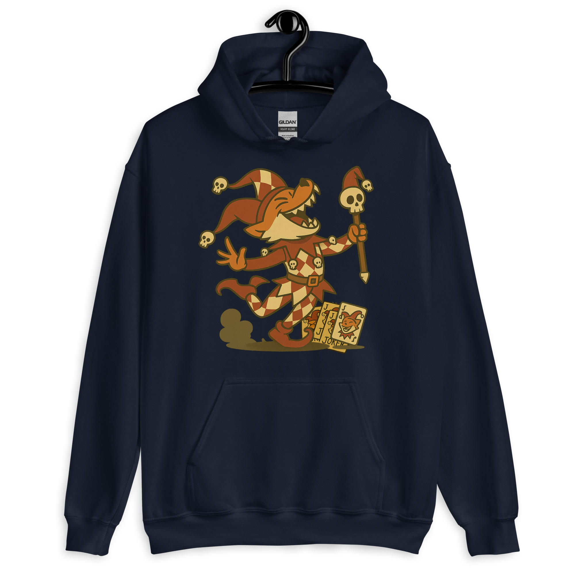 Fox Trickser - DTF-Unisex-Kapuzenpullover – Bild 4