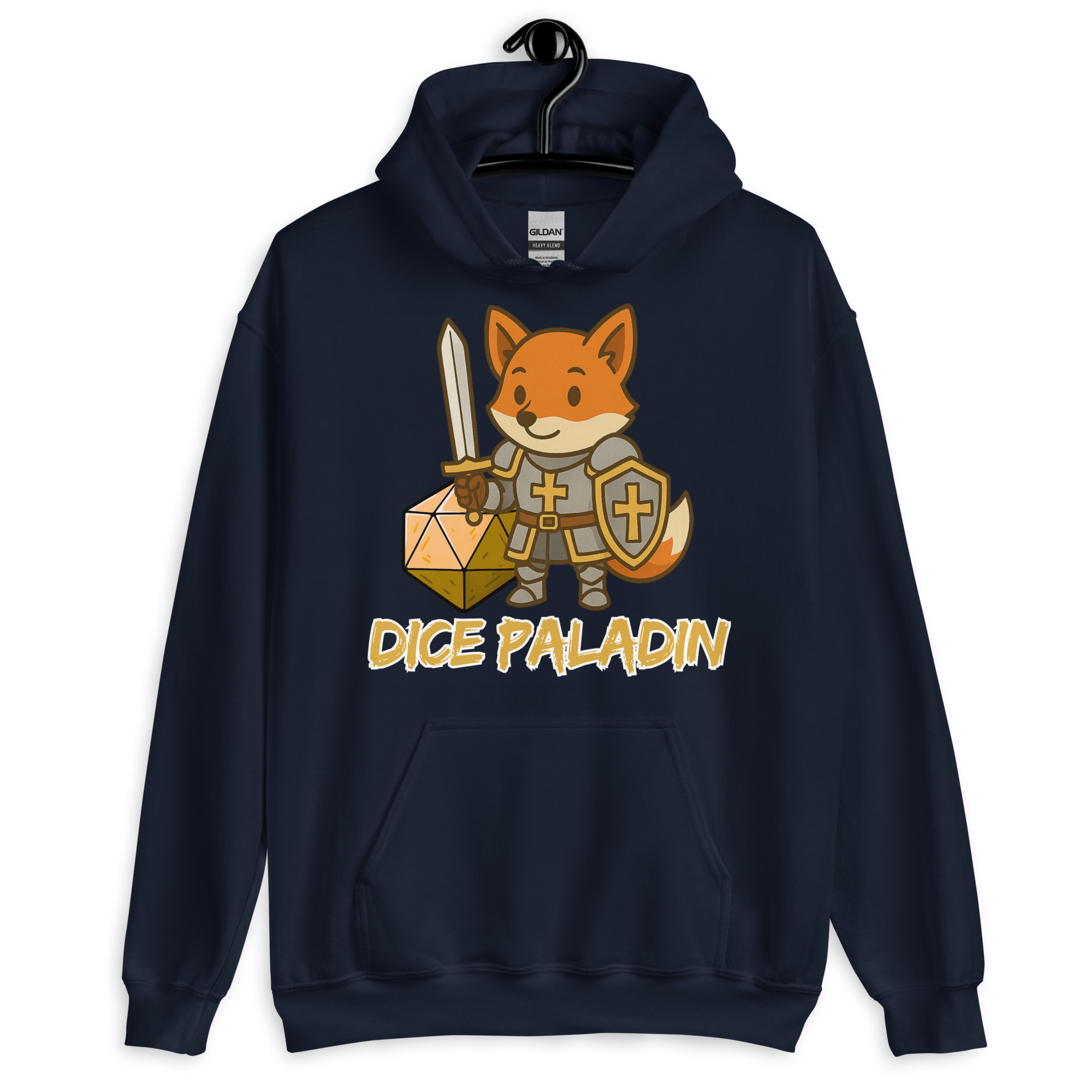 Dice Paladin - DTF-Unisex-Kapuzenpullover – Bild 4