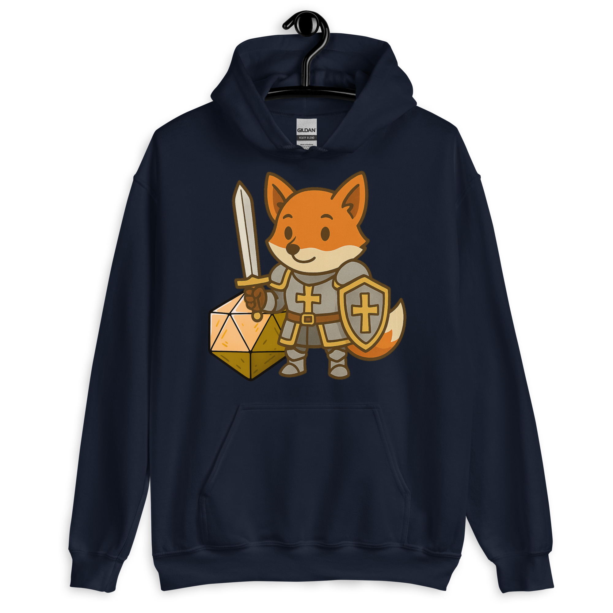 Dicefox Paladin - DTF-Unisex-Kapuzenpullover – Bild 4