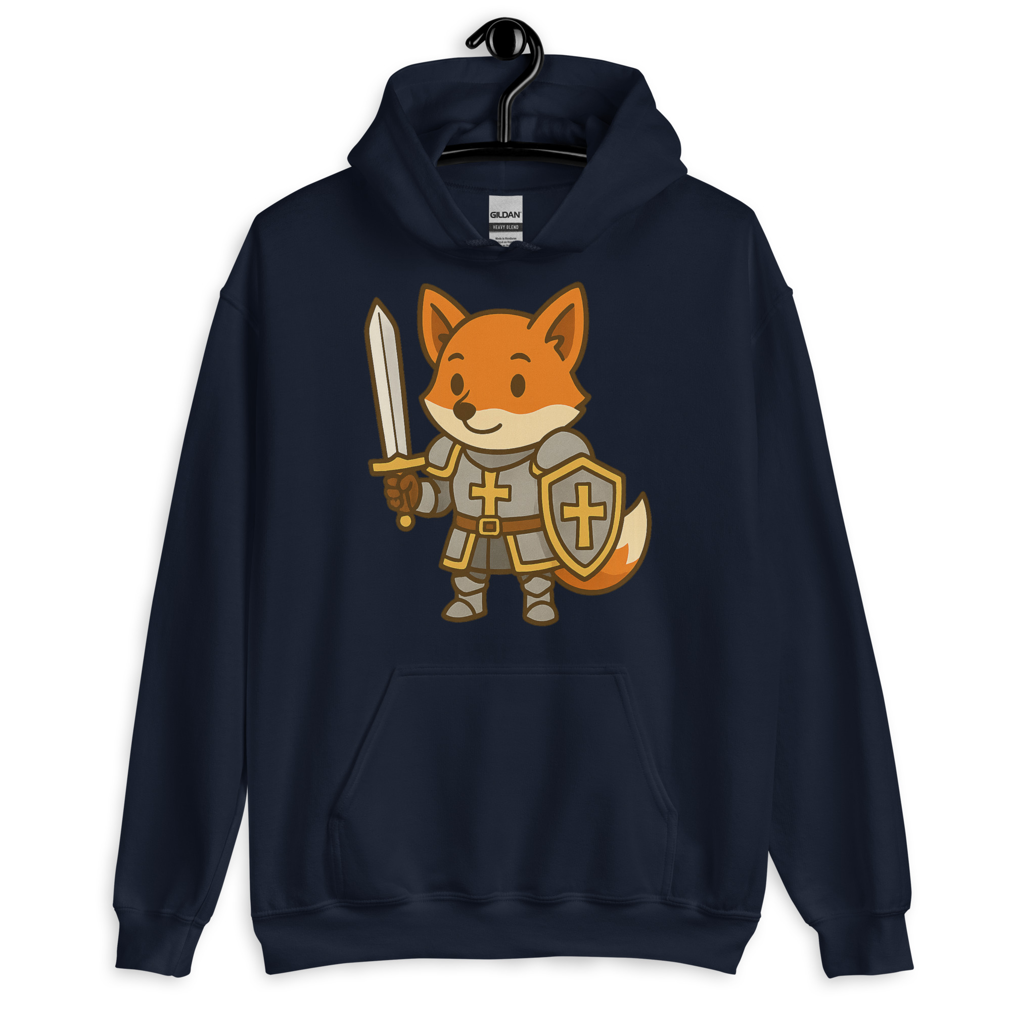 Fox Paladin - DTF-Unisex-Kapuzenpullover – Bild 4