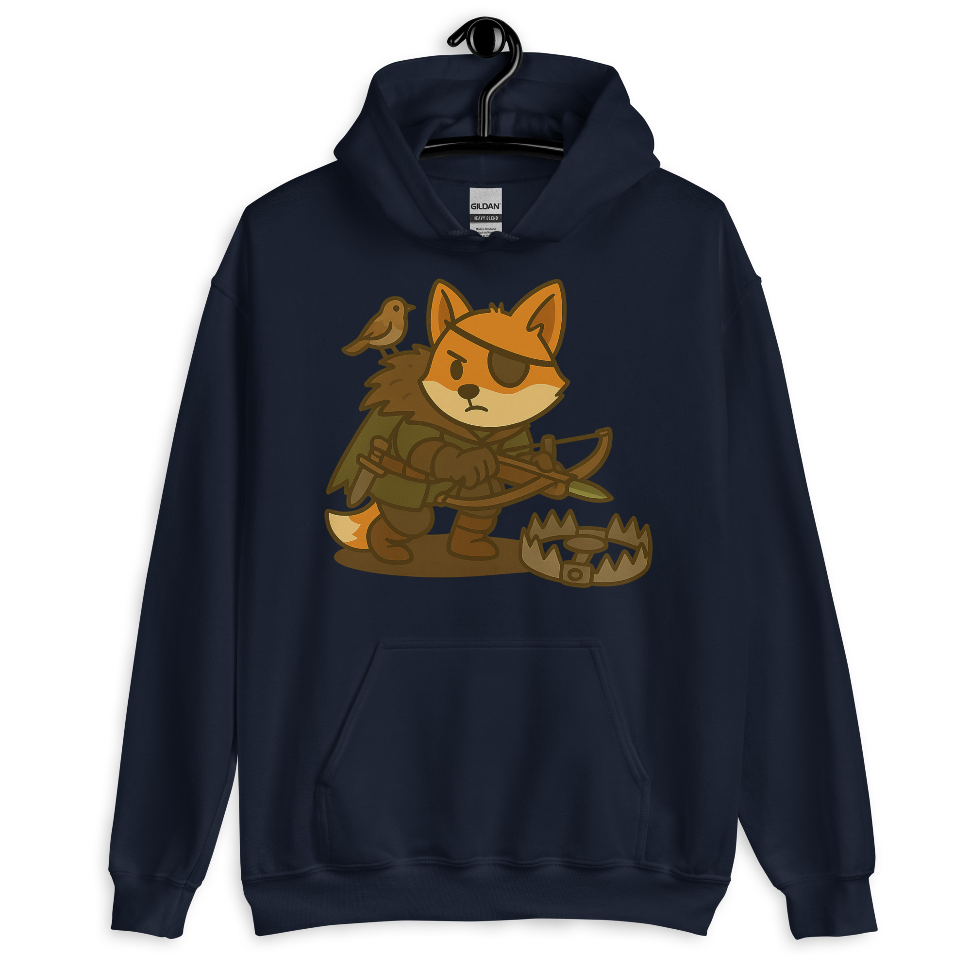 Fox Hunter - DTF-Unisex-Kapuzenpullover – Bild 4