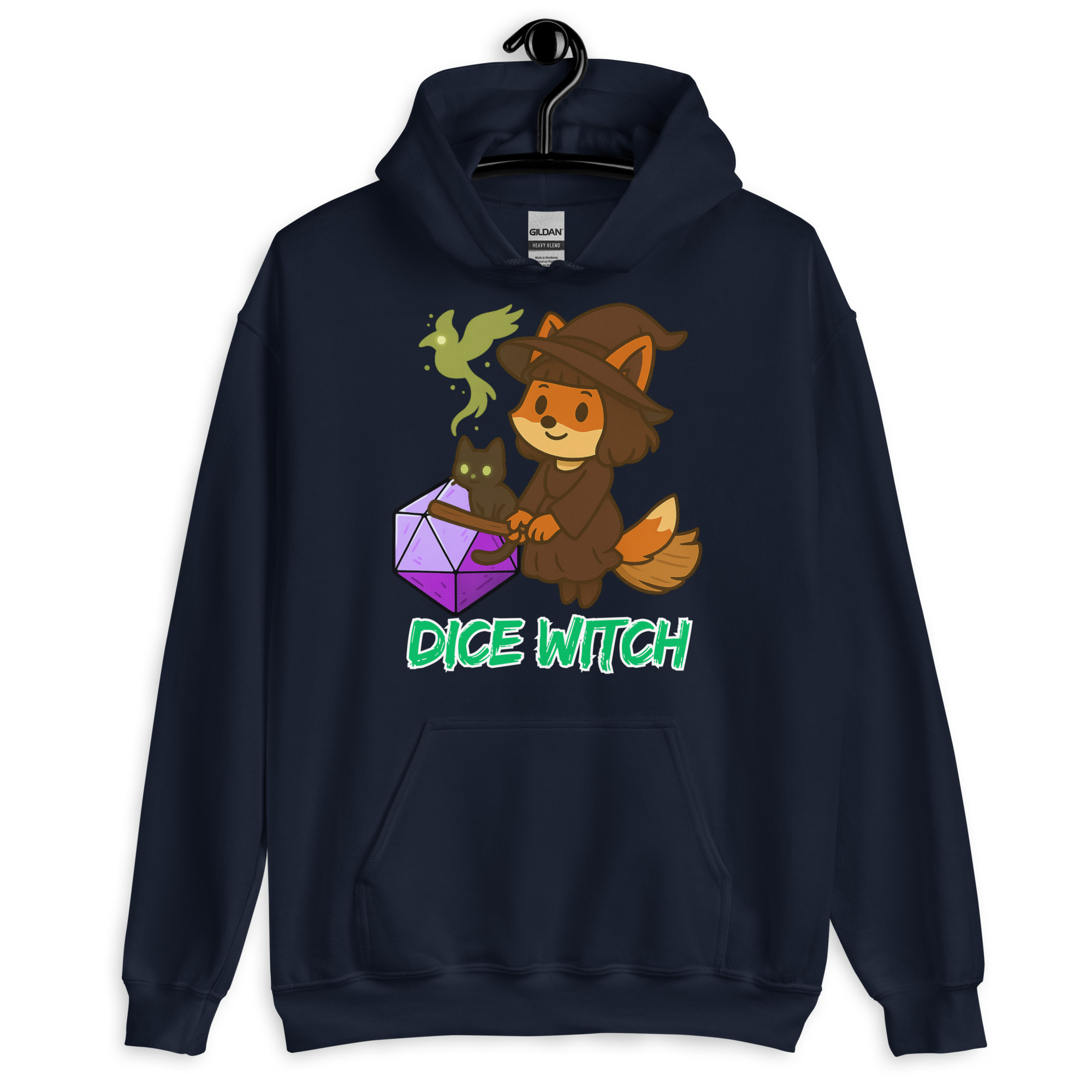 Dice Witch - DTF-Unisex-Kapuzenpullover – Bild 4