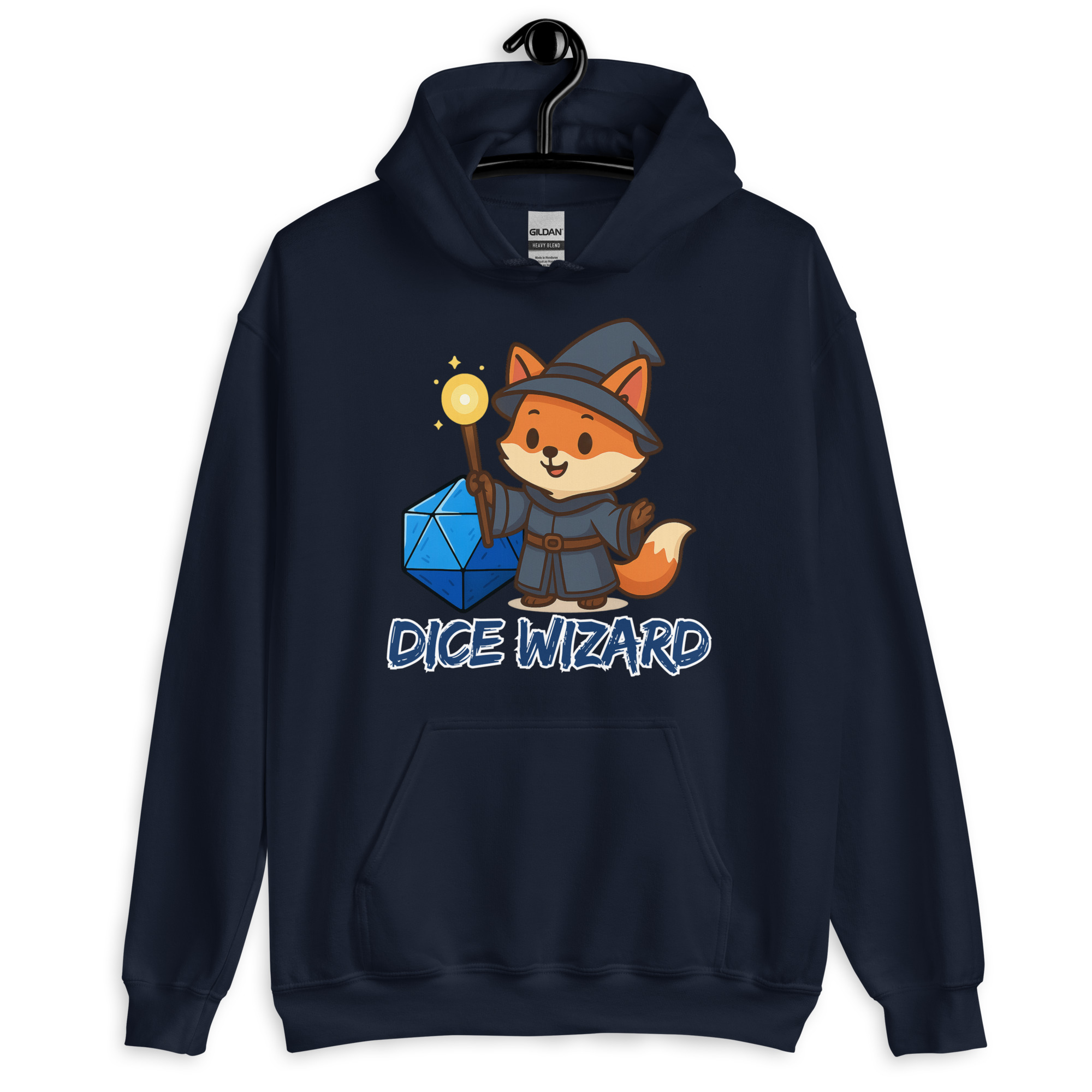Dice Wizard - DTF-Unisex-Kapuzenpullover – Bild 4
