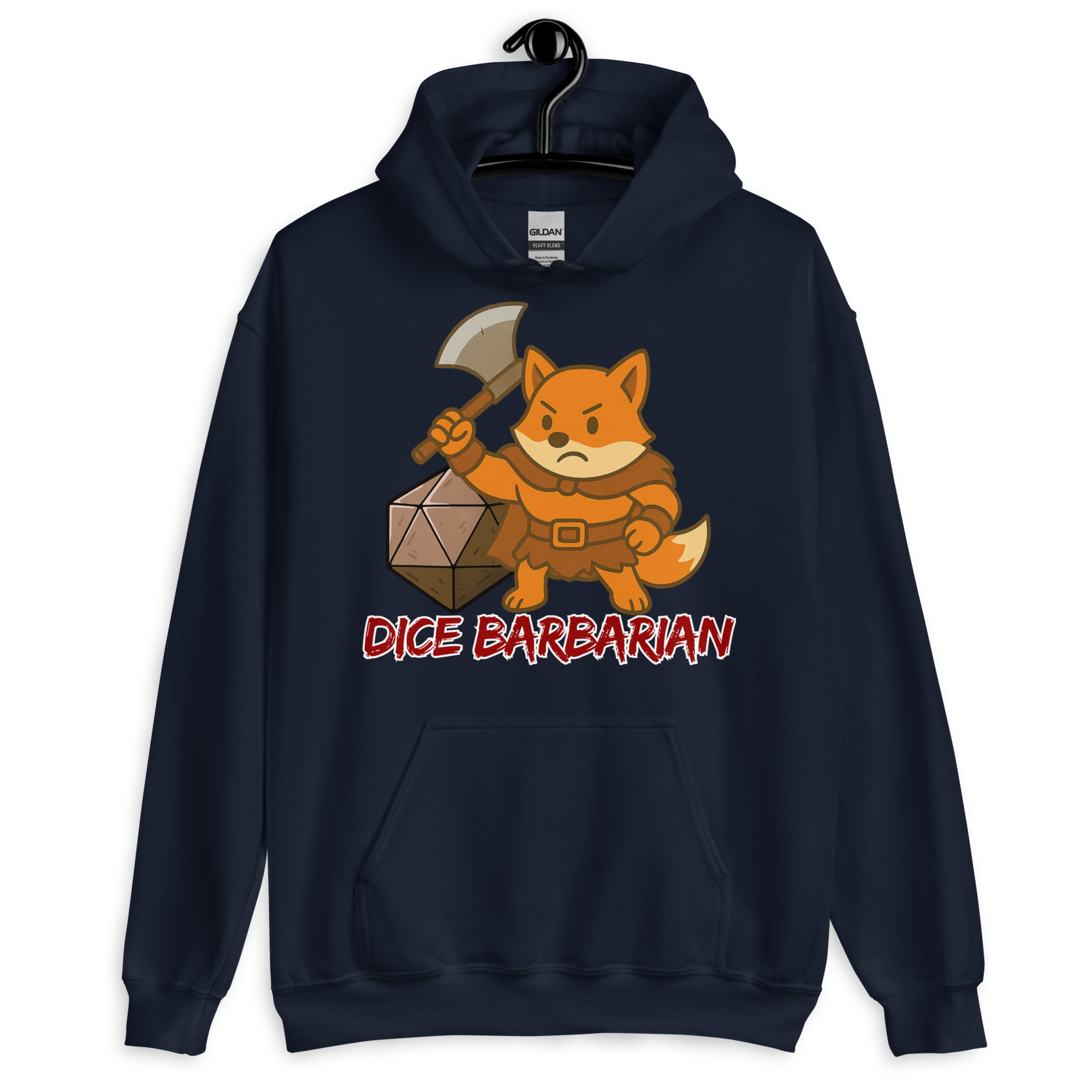 Dice Barbarian - DTF-Unisex-Kapuzenpullover – Bild 4