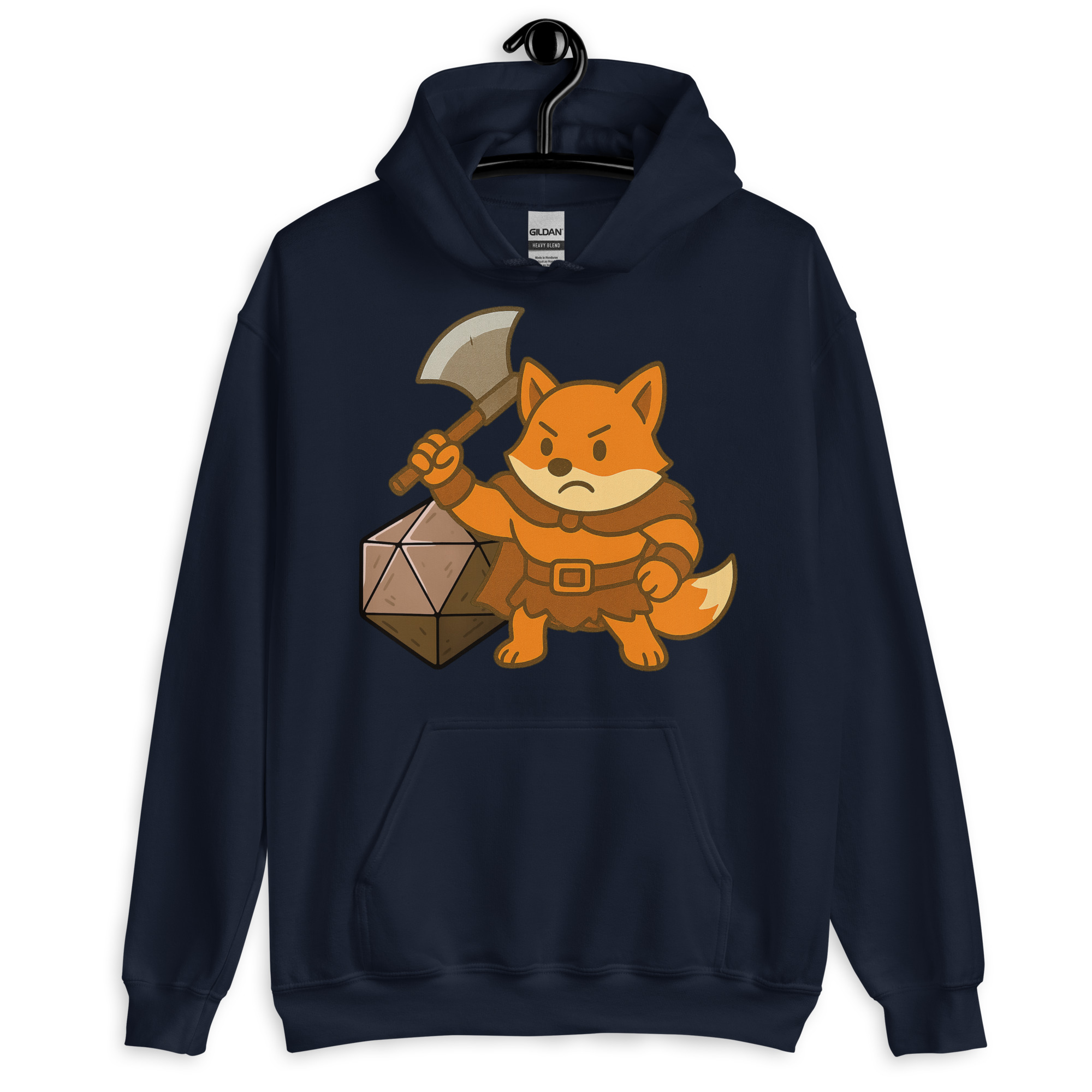 Dicefox Barbarian - DTF-Unisex-Kapuzenpullover – Bild 4
