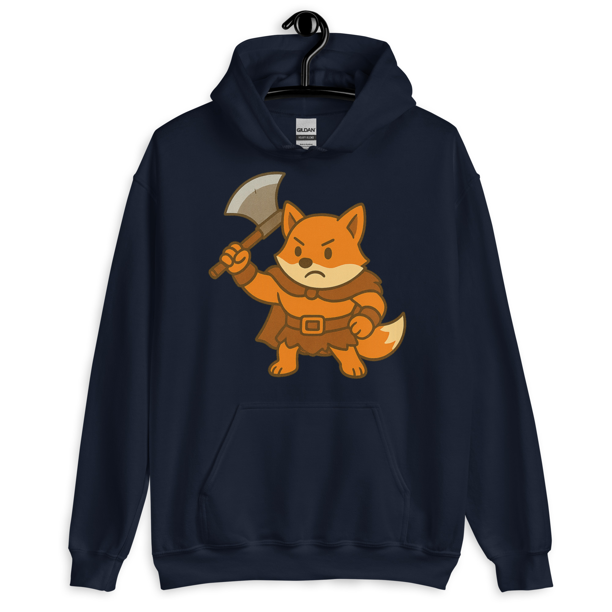 Fox Barbarian - DTF-Unisex-Kapuzenpullover – Bild 4