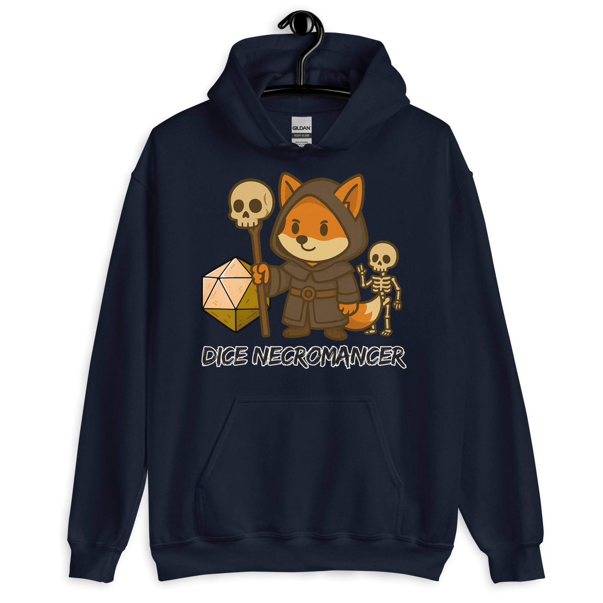 Dice Necromancer - DTF-Unisex-Kapuzenpullover – Bild 4
