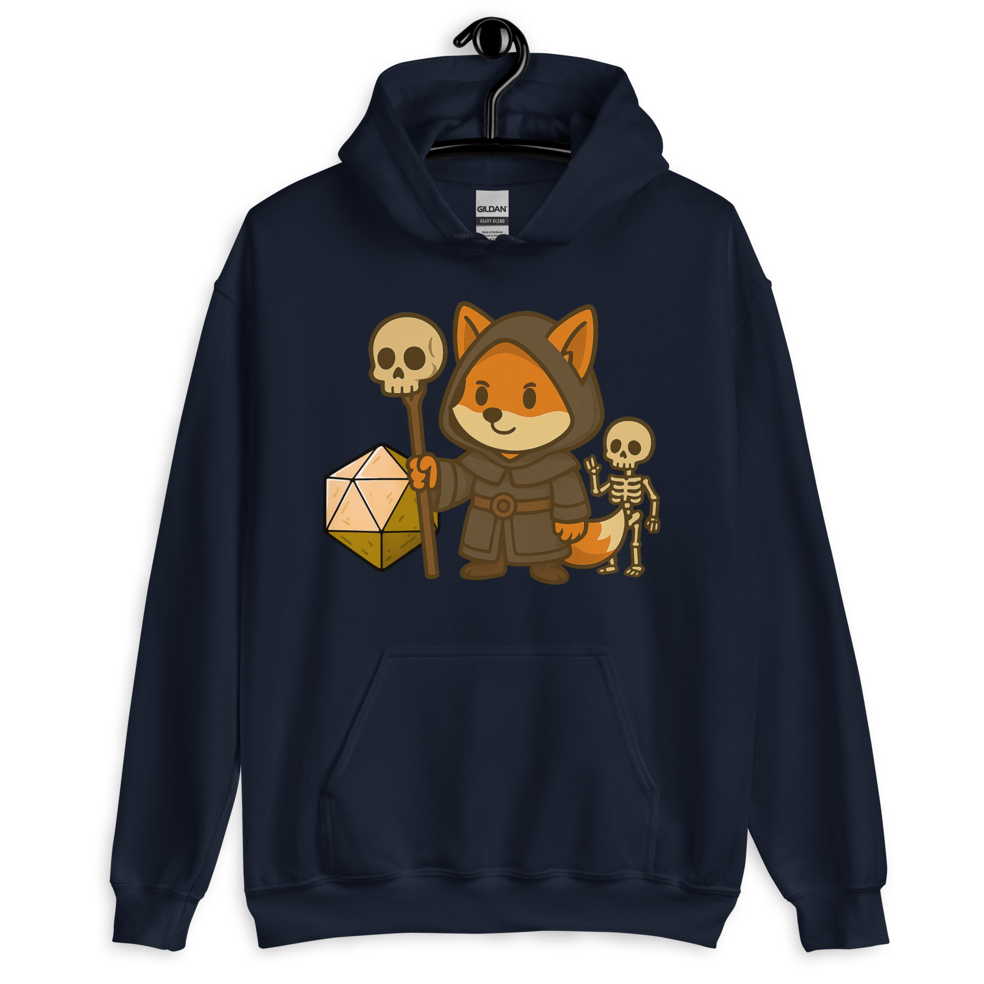Dicefox Necromancer - DTF-Unisex-Kapuzenpullover – Bild 4