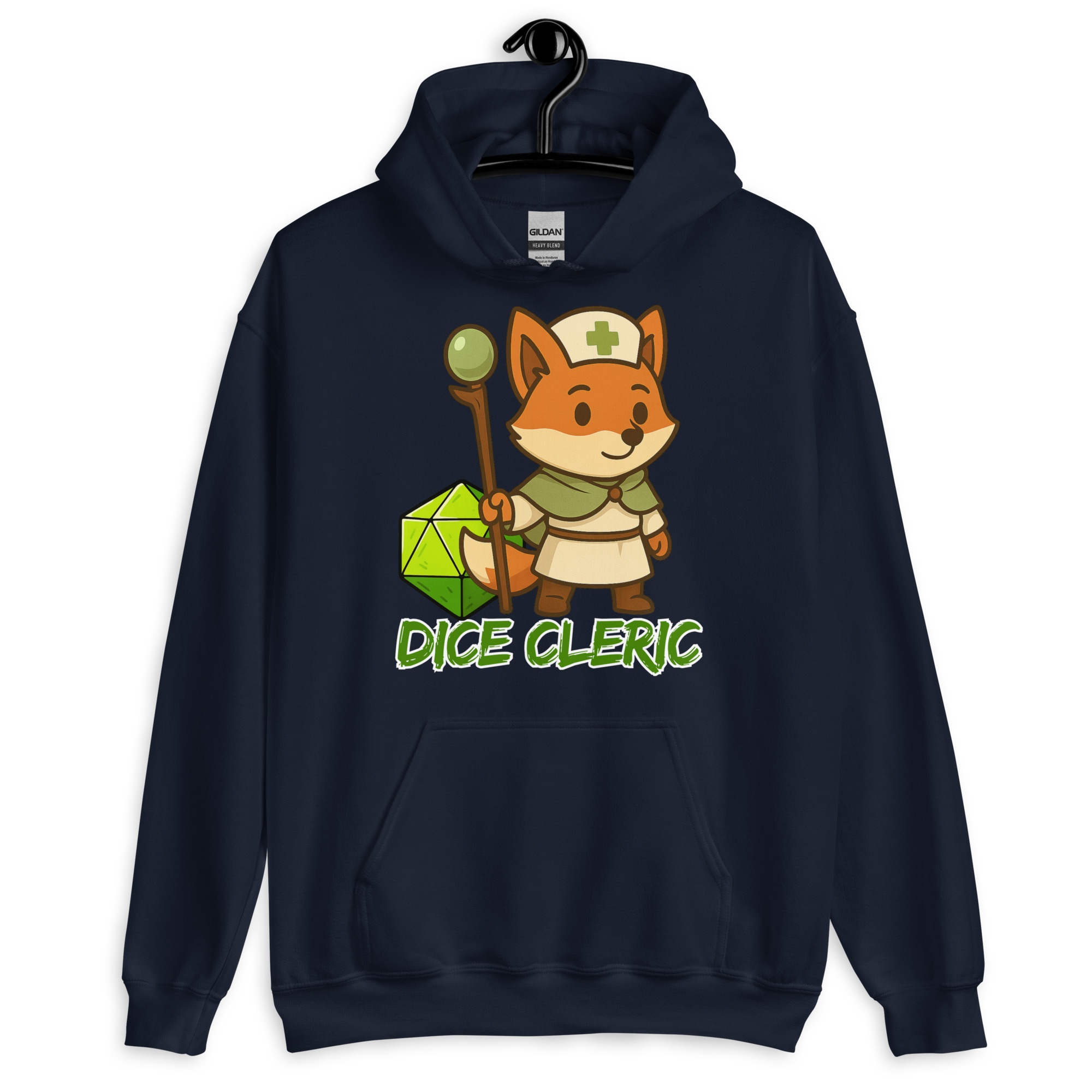 Dice Cleric - DTF-Unisex-Kapuzenpullover – Bild 4