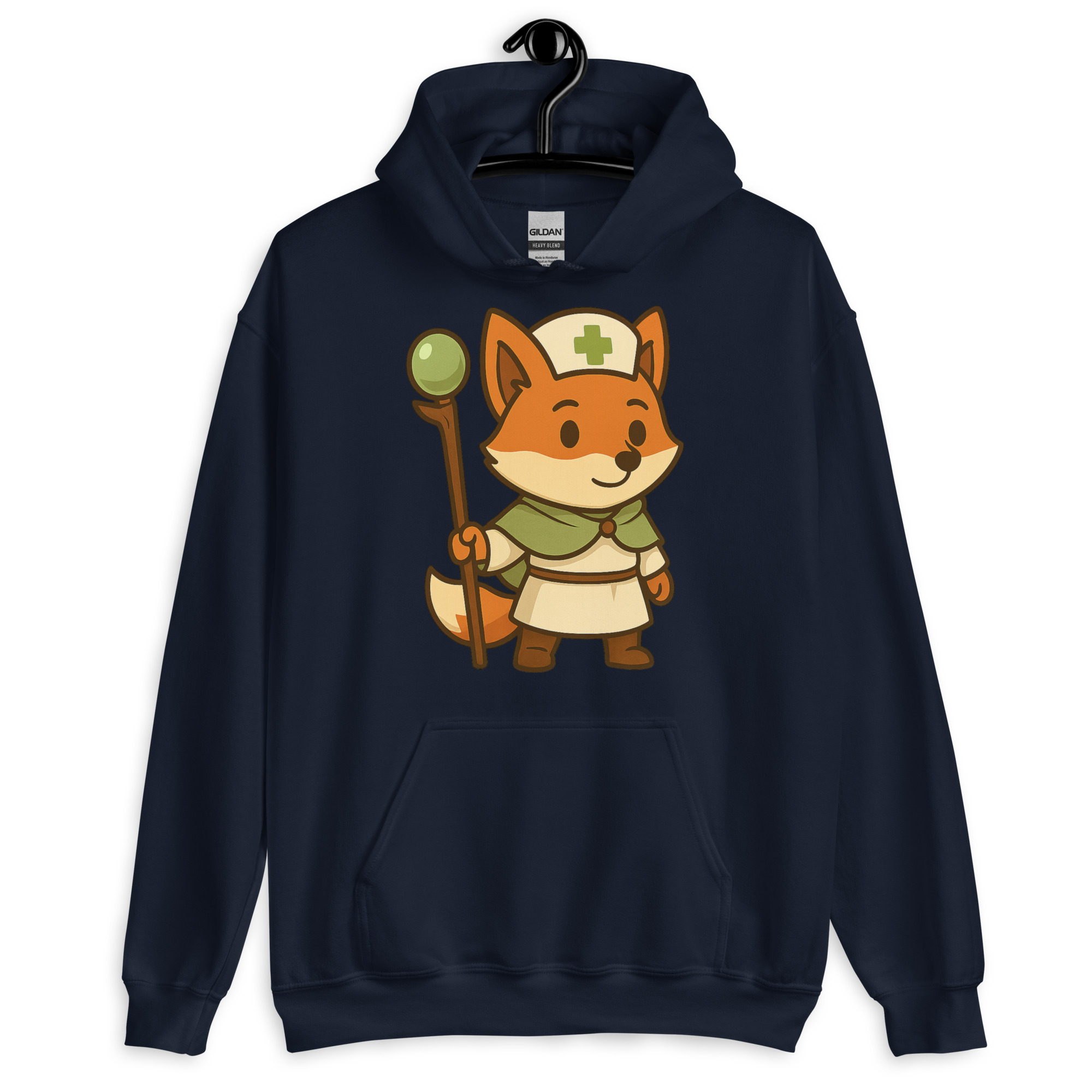 Fox Cleric - DTF-Unisex-Kapuzenpullover – Bild 4