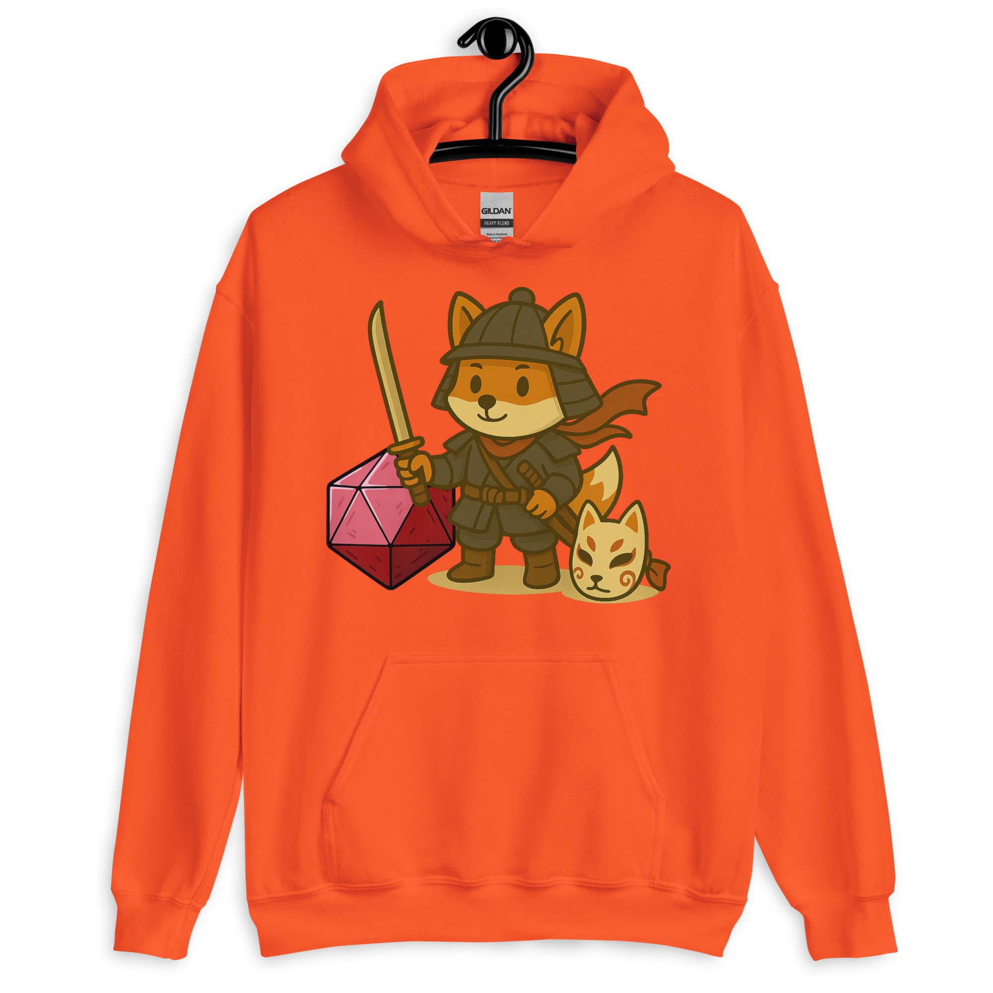 Dicefox Samurai - DTF-Unisex-Kapuzenpullover – Bild 14