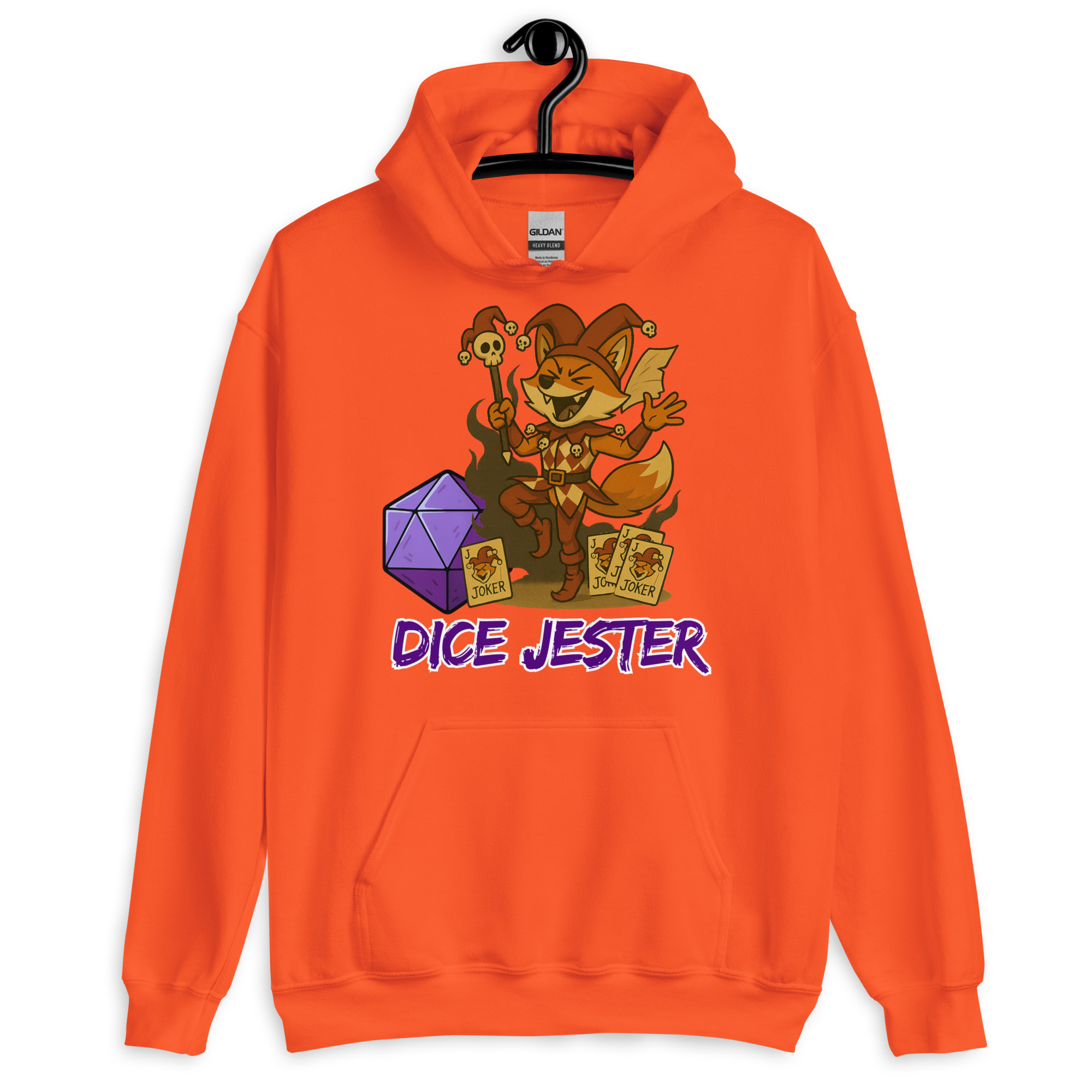 Dice Jester - DTF-Unisex-Kapuzenpullover – Bild 14