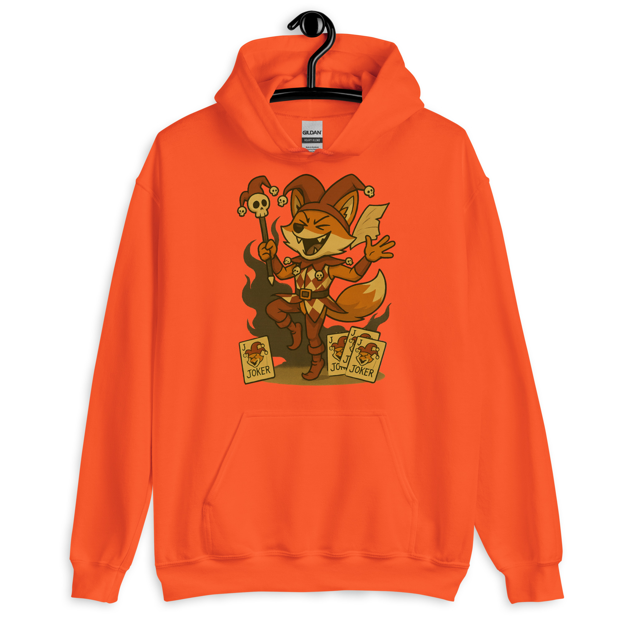 Fox Jester - DTF-Unisex-Kapuzenpullover – Bild 14