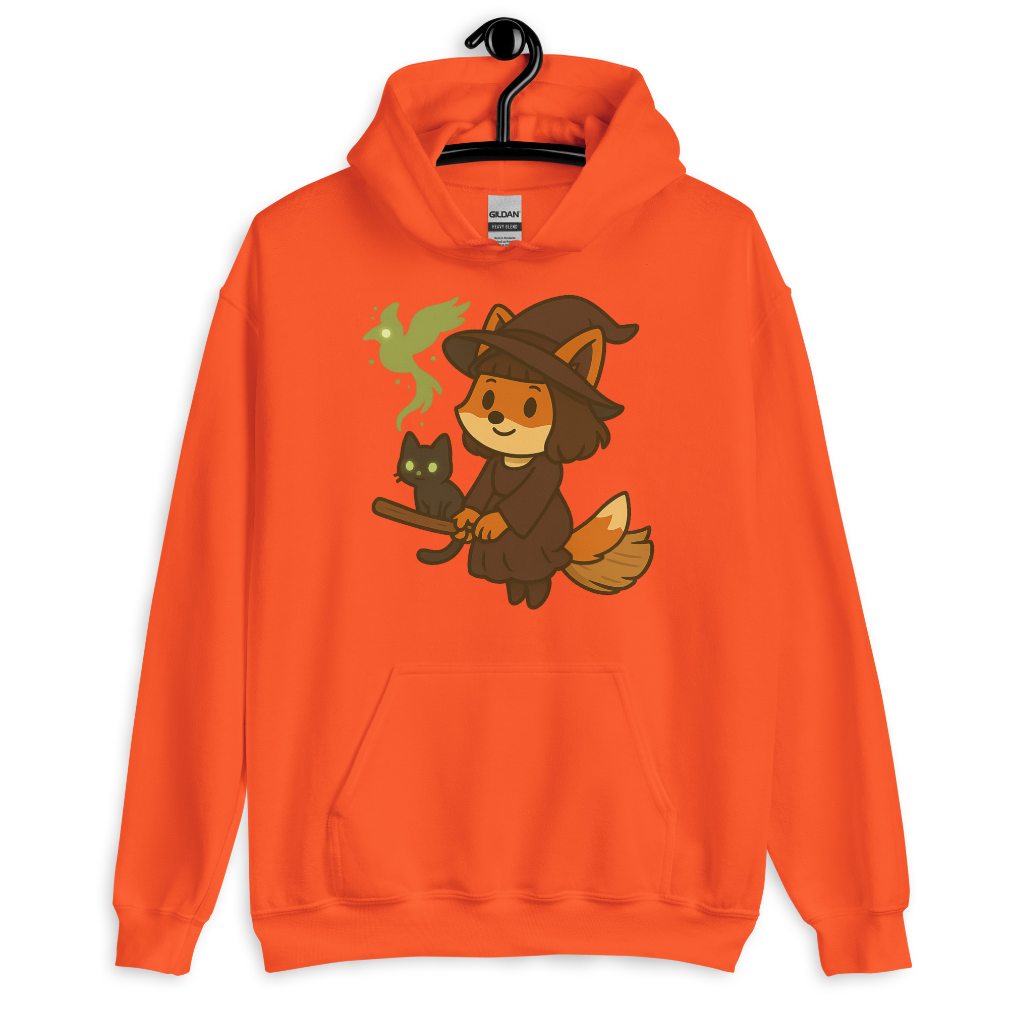 Fox Witch - DTF-Unisex-Kapuzenpullover – Bild 14