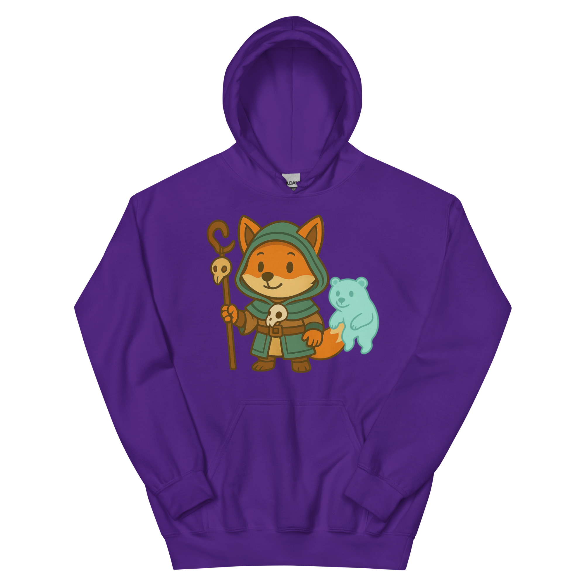 Fox Shaman - DTF-Unisex-Kapuzenpullover – Bild 5