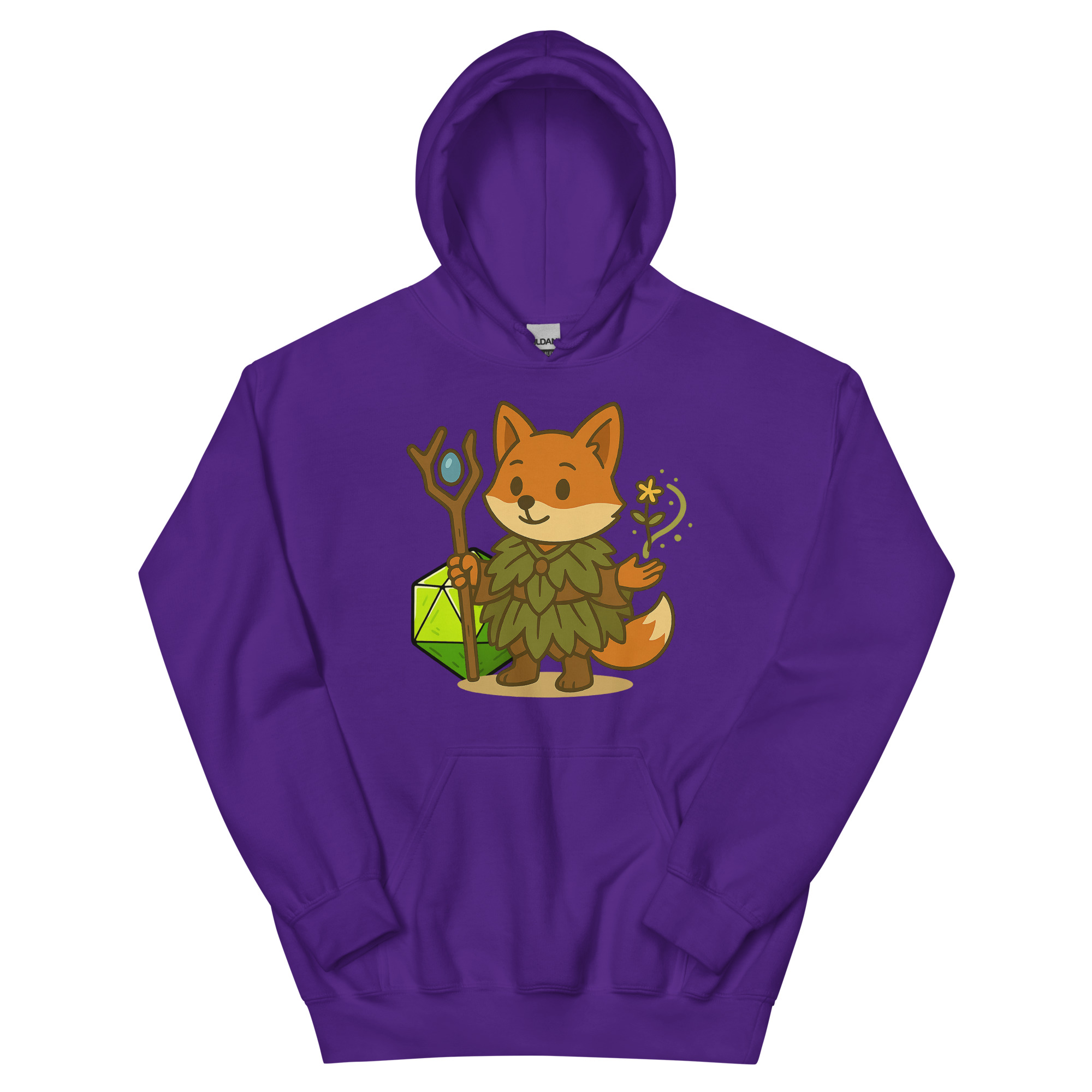 Dicefox Druid - DTF-Unisex-Kapuzenpullover – Bild 5
