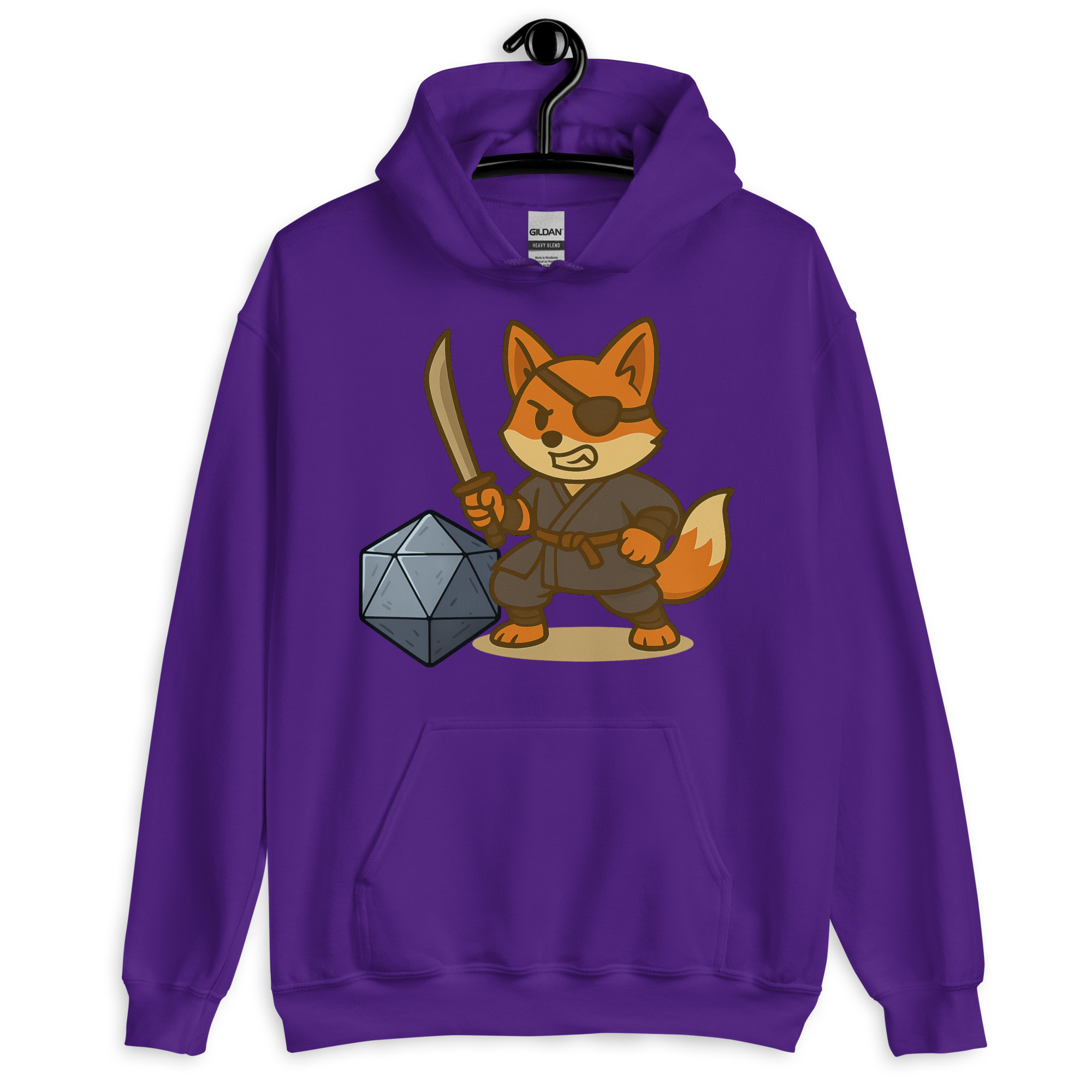 Dicefox Ronin - DTF-Unisex-Kapuzenpullover – Bild 5