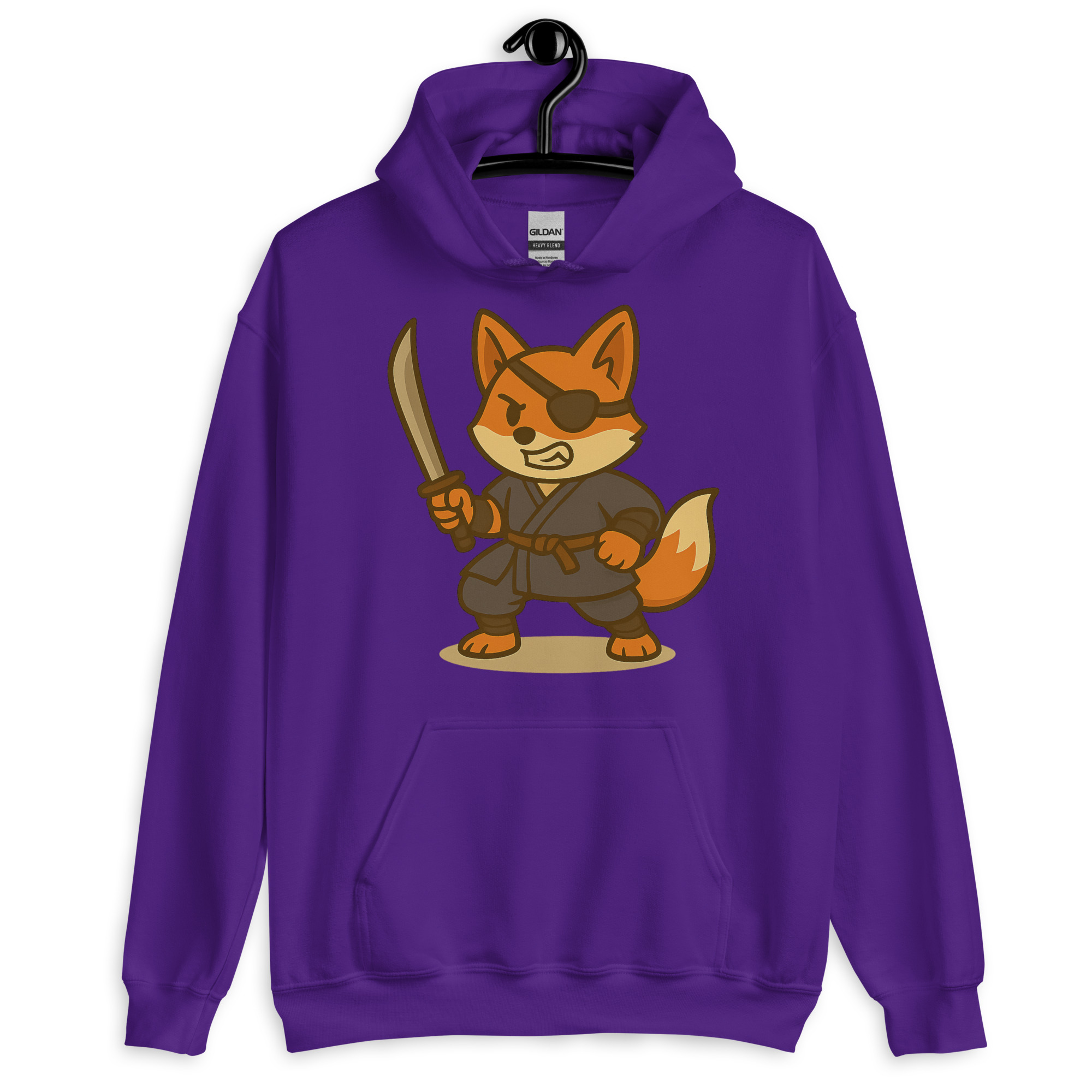 Fox Ronin - DTF-Unisex-Kapuzenpullover – Bild 5