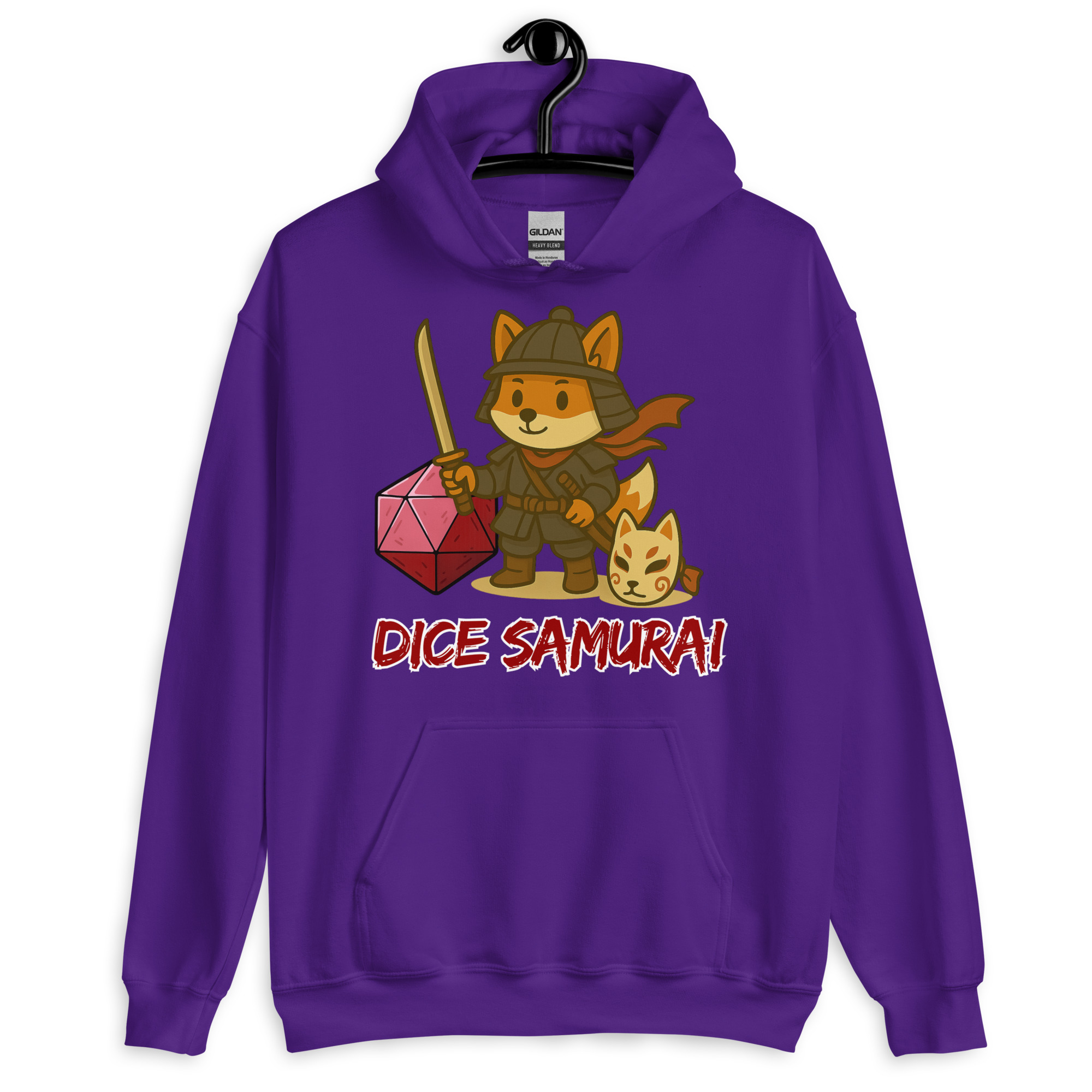 Dice Samurai - DTF-Unisex-Kapuzenpullover – Bild 6